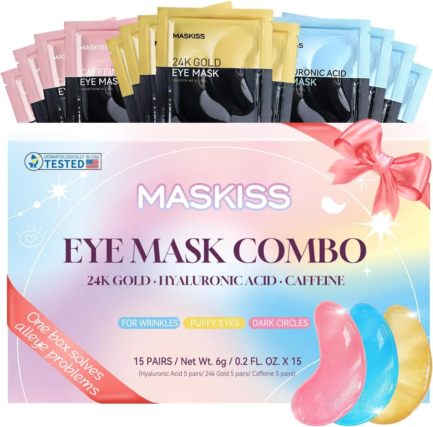 پدهای زیر چشم برای تولد (15 جفت) - ماسک های مراقبت از پوست چشم غنی شده با کلاژن، اسید هیالورونیک، پدهای ژلی مراقبت از خود برای چشم های پف کرده، حلقه های تیره و پف زیر چشم، پدهای ضد چروک پدهای زیر چشم برای تولد (15 جفت) - ماسک های مراقبت از پوست چشم غنی شده با کلاژن، اسید هیالورونیک، پدهای ژلی مراقبت از خود برای چشم های پف کرده، حلقه های تیره و پف زیر چشم، پدهای ضد چروک