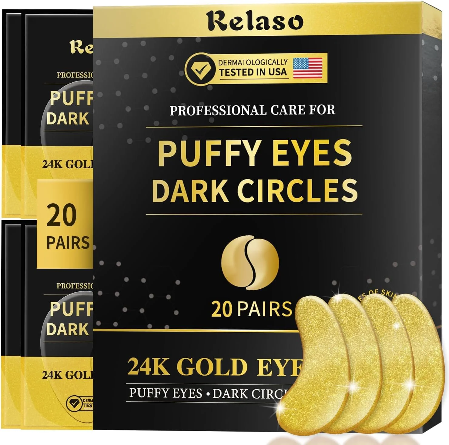 پد زیر چشم، ماسک چشم طلایی با اسید آمینه و کلاژن، مراقبت خنک کننده چشم برای چین و چروک، پف و سیاهی دور چشم، درمان پوست، هدیه برای خانم ها، 20 جفت پد زیر چشم، ماسک چشم طلایی با اسید آمینه و کلاژن، مراقبت خنک کننده چشم برای چین و چروک، پف و سیاهی دور چشم، درمان پوست، هدیه برای خانم ها، 20 جفت