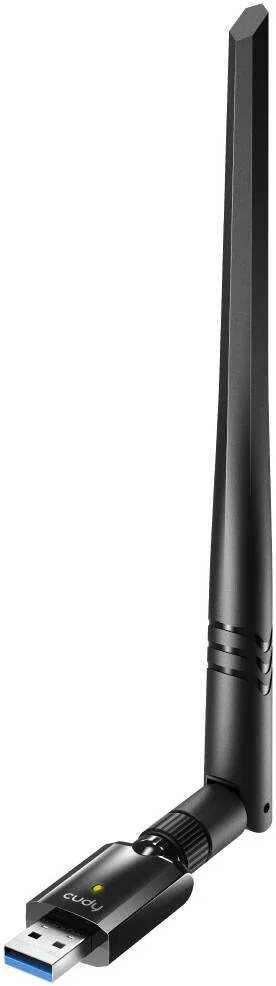 آداپتور USB وای‌فای پرقدرت Cudy AC1300، چیپست RTL88x2BU، سرعت وای‌فای 867 مگابیت بر ثانیه در 5 گیگاهرتز، سرعت وای‌فای 400 مگابیت بر ثانیه در 2.4 گیگاهرتز، وای‌فای دو بانده 5، آنتن وای‌فای جداشدنی، USB 3.0، مشکی | WU1400