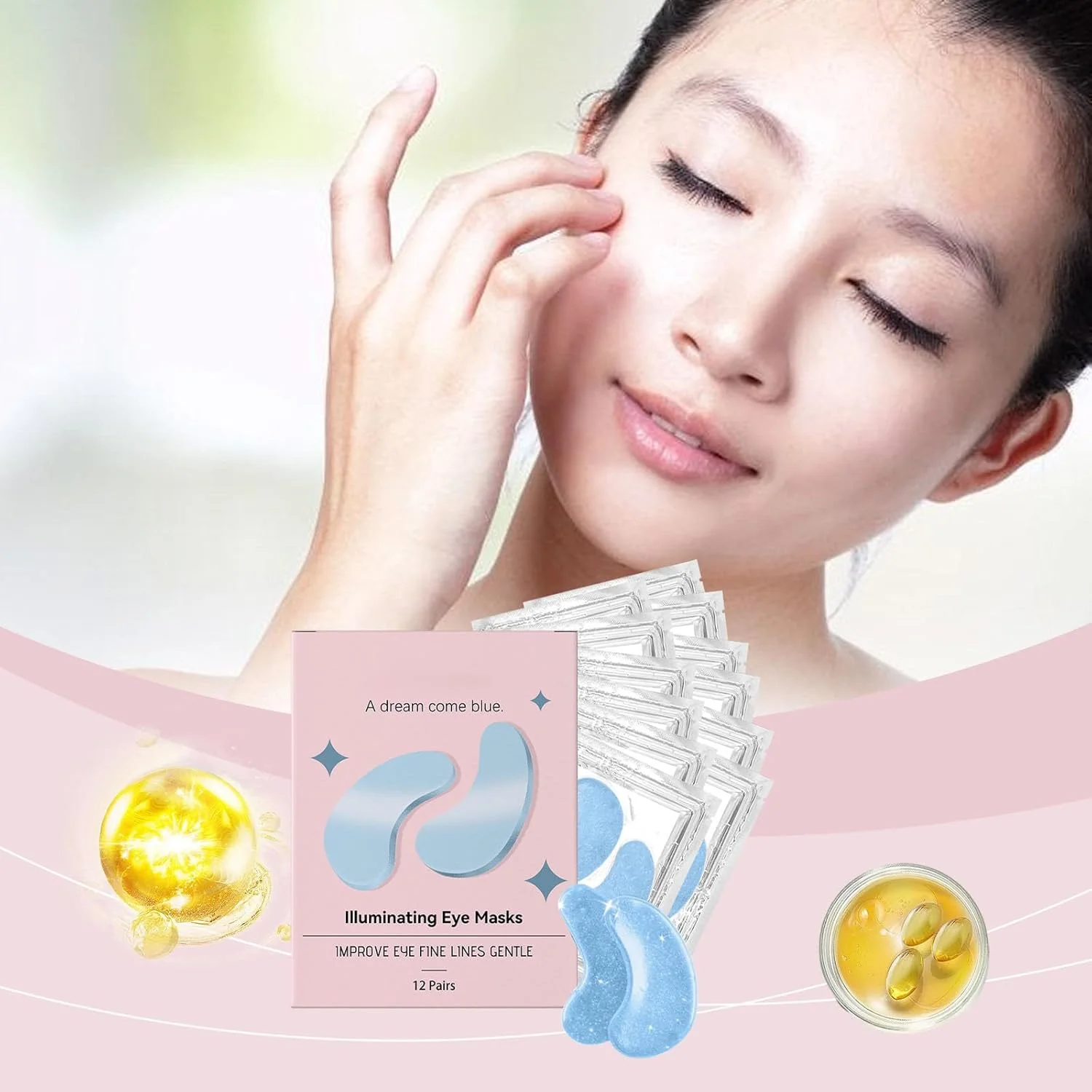 پدهای زیر چشم، 12 جفت ماسک ژلی خنک کننده برای سیاهی و پف زیر چشم، پدهای آبرسان زیر چشم برای زنان و مردان، ضد پیری، هدیه تولد و لوازم ضروری مراقبت از خود در اسپا
