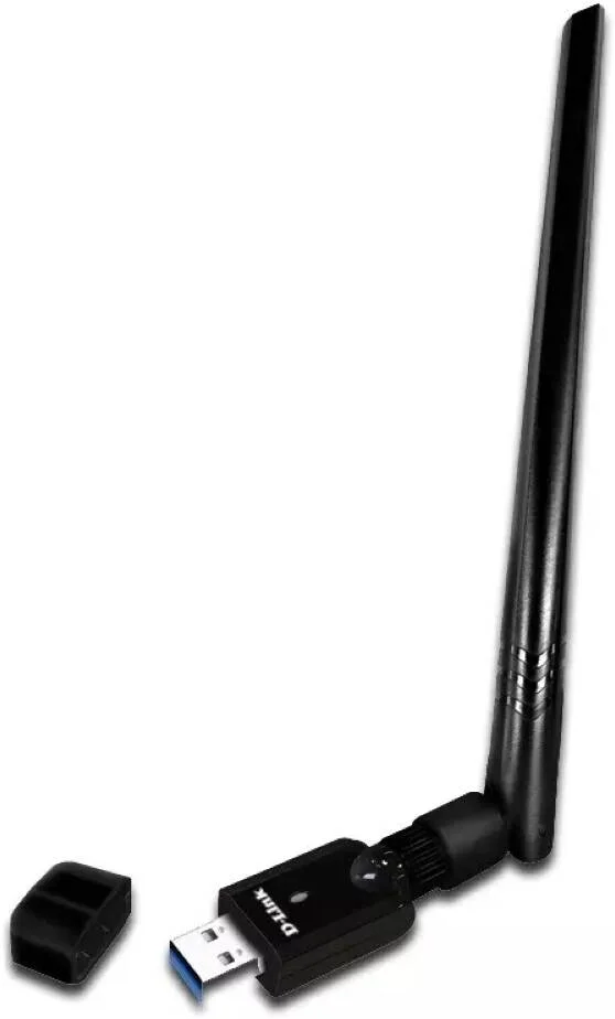 آداپتور USB 3.0 بی‌سیم AC1300 دو بانده D-Link، وای‌فای 5، رمزگذاری WPA3، MU-MIMO، 2.4 گیگاهرتز و 5 گیگاهرتز | DWA-185