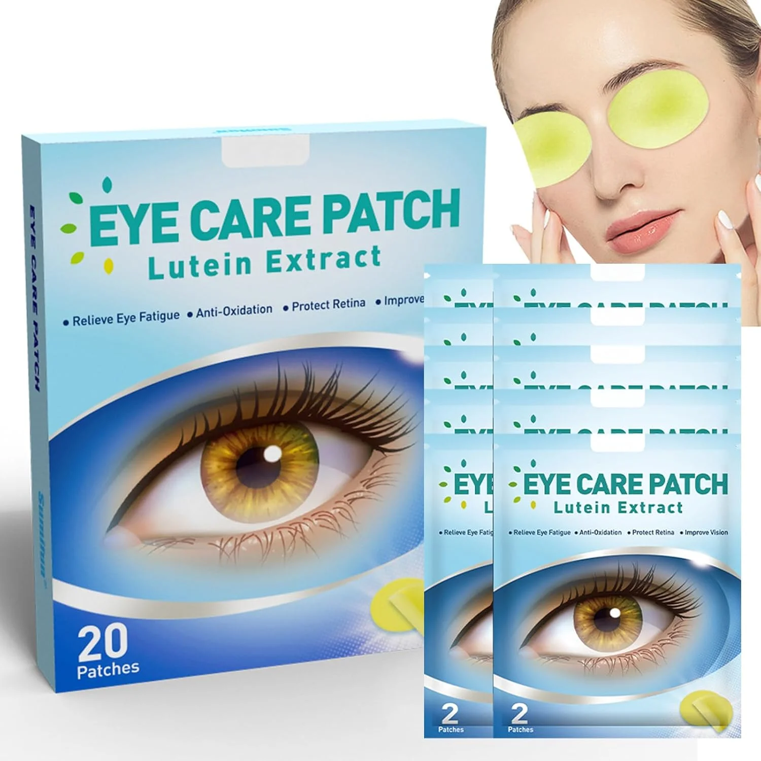 پدهای چشمی برای خشکی چشم، ماسک زیر چشم طلایی با عصاره لوتئین، ماسک خواب آبرسان پوست برای پف چشم، سیاهی دور چشم و کیسه های زیر چشم، پدهای تسکین دهنده خستگی و استرس (20 عدد) پدهای چشمی برای خشکی چشم، ماسک زیر چشم طلایی با عصاره لوتئین، ماسک خواب آبرسان پوست برای پف چشم، سیاهی دور چشم و کیسه های زیر چشم، پدهای تسکین دهنده خستگی و استرس (20 عدد)