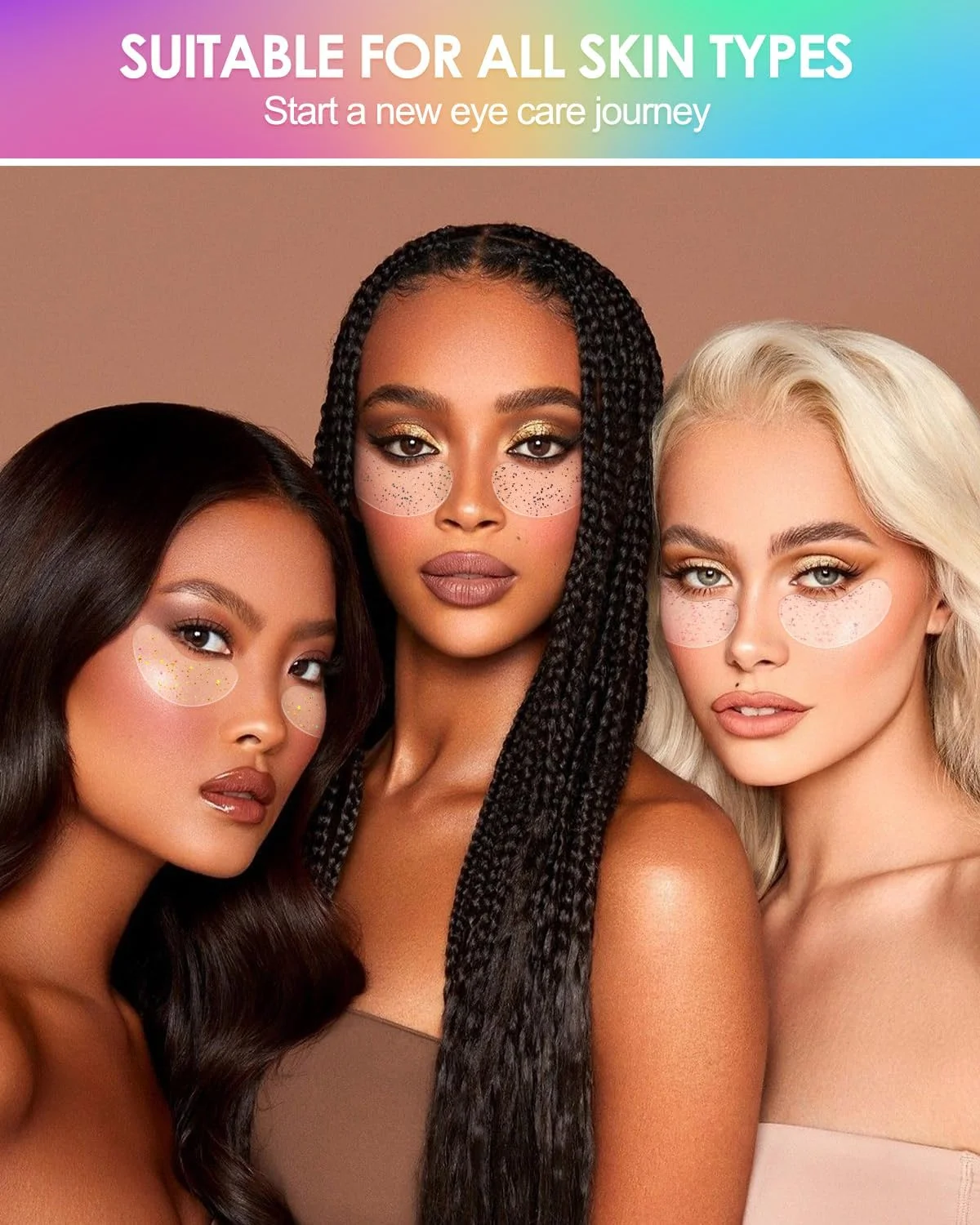 پد ماسک چشم کلاژن، برای کاهش پف و سیاهی دور چشم، پد زیر چشم، سفت کننده و مرطوب کننده، ماسک چشم هیالورونیک اسید براق شفاف (20 جفت)