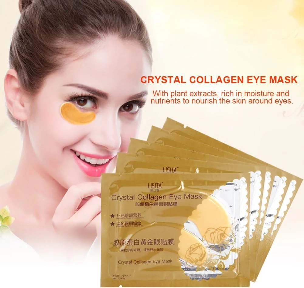 ماسک زیر چشم، 5 جفت ماسک چشم کلاژن، پچ ماسک چشم مرطوب کننده و ضد پیری برای مرطوب کردن و کاهش سیاهی دور چشم، پف، چین و چروک، خطوط ریز، ژل زیر چشم، ماسک پلک، پچ های چشم