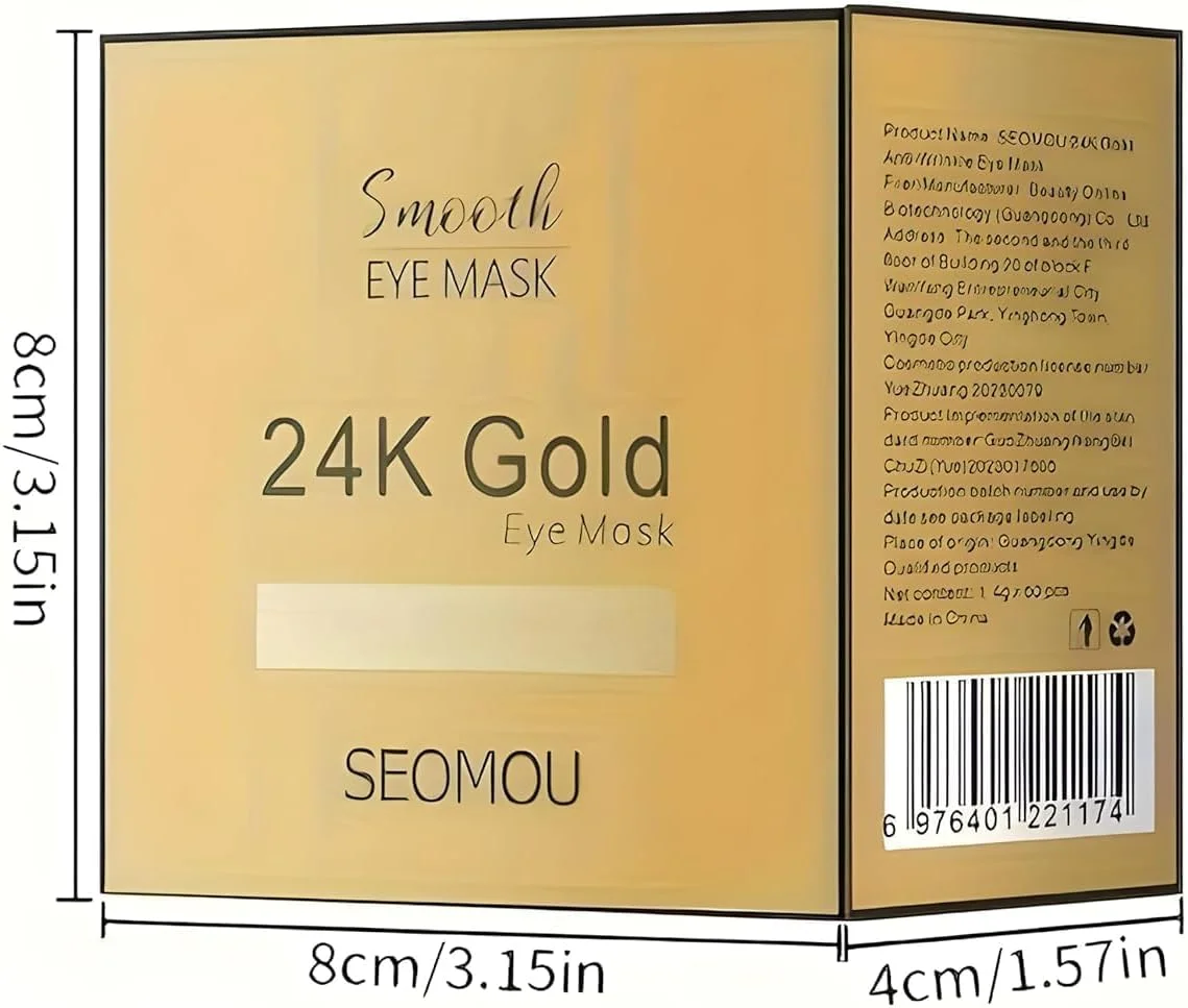 پدهای زیر چشم برای سیاهی و پف زیر چشم (60 عدد طلای 24 عیار)، ماسک های مراقبت از پوست زیر چشم، پدهای ضد چروک، ماسک چشم موسین حلزون، آبرسان، مرطوب کننده و روشن کننده، برای داشتن پوستی جوان