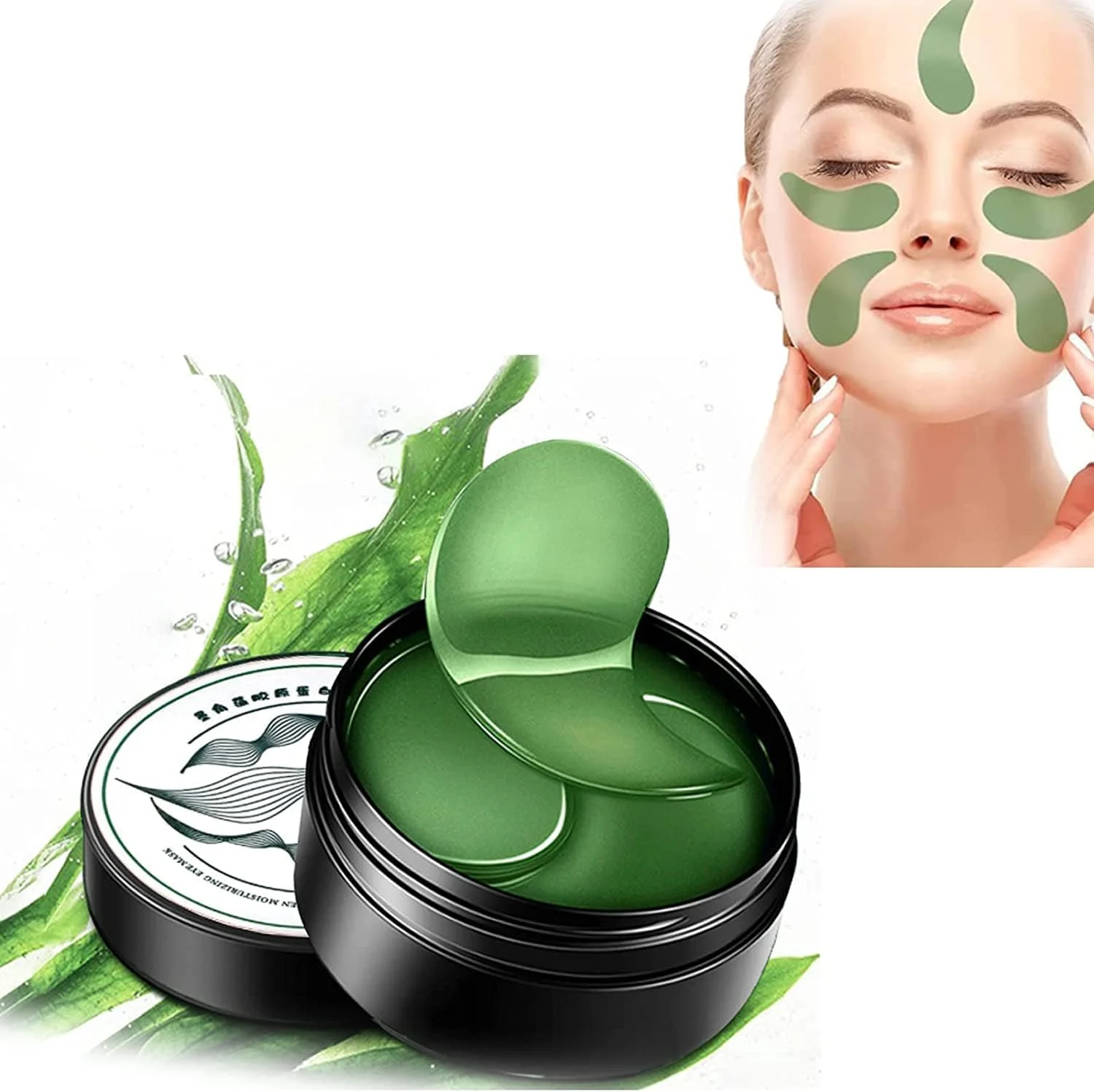 ماسک دور چشم جلبک دریایی سفت کننده 60 عددی، ماسک دور چشم کلاژن، پچ های آبرسان ضد چروک دور چشم، پچ های زیر چشم برای پف زیر چشم، کاهش چین و چروک زیر کیسه های چشم (C) ماسک دور چشم جلبک دریایی سفت کننده 60 عددی، ماسک دور چشم کلاژن، پچ های آبرسان ضد چروک دور چشم، پچ های زیر چشم برای پف زیر چشم، کاهش چین و چروک زیر کیسه های چشم (C)