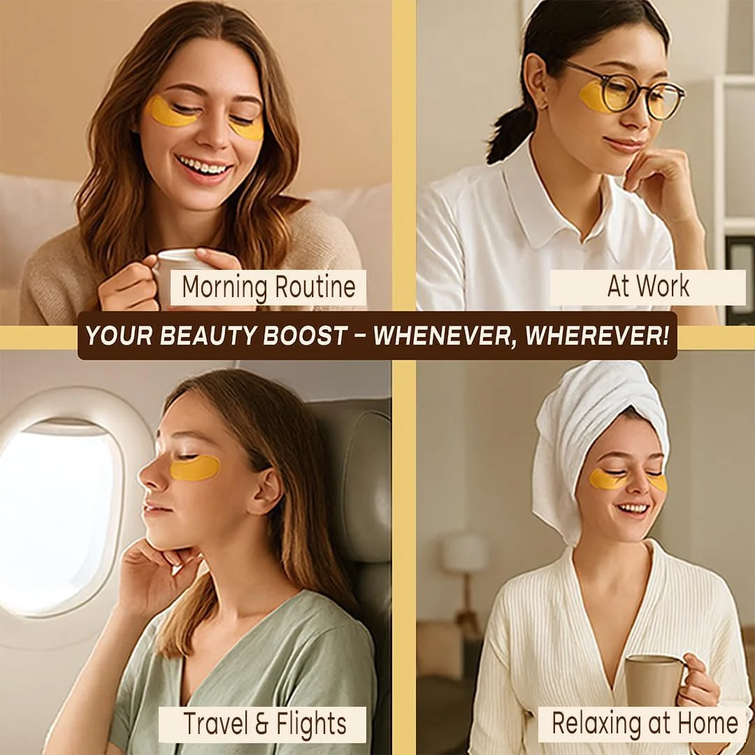 پدهای زیر چشم - افزایش دهنده کلاژن و حاوی کافئین (30 جفت)، ماسک زیر چشم برای پف زیر چشم - کاهش دهنده حلقه های تیره، خطوط ریز، چروک و پف کردگی - هدیه برای آقایان، خانم ها و مادر