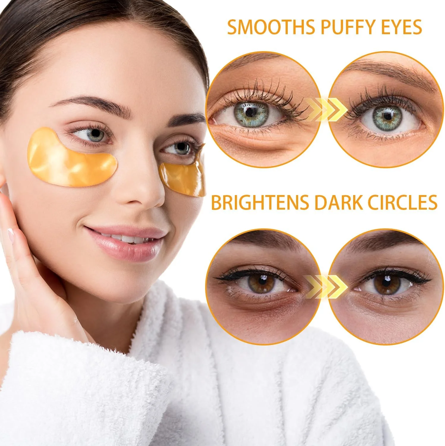 ایکرو، ماسک لب و زیر چشم، ۳۰ جفت، پچ های کلاژن کریستالی برای پف زیر چشم، تغذیه موثر پوست لب و چشم، کاهش خطوط ریز و سیاهی دور چشم، پوست را صاف و محکم می کند (ست A)