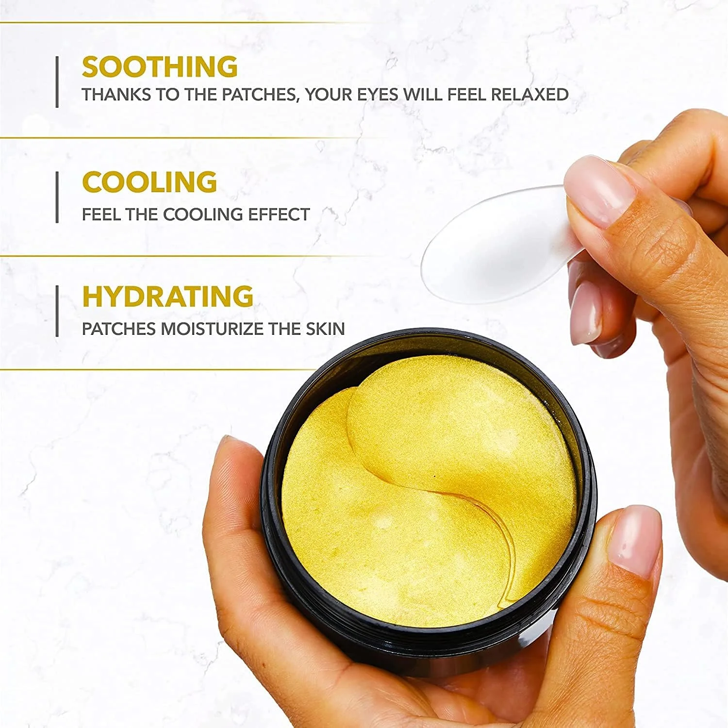 پدهای زیر چشم لوکس آروسا - ماسک چشم طلای 24K حاوی اسید هیالورونیک - ماسک زیر چشم برای کاهش سیاهی و پف زیر چشم (15 جفت) - درمان کیسه های زیر چشم پدهای زیر چشم لوکس آروسا - ماسک چشم طلای 24K حاوی اسید هیالورونیک - ماسک زیر چشم برای کاهش سیاهی و پف زیر چشم (15 جفت) - درمان کیسه های زیر چشم