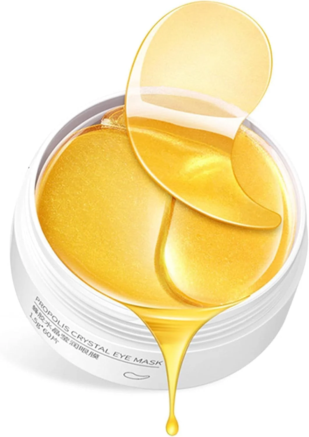 ماسک زیر چشم ژلی عسل Elitzia - ماسک صورت وگان برای سیاهی دور چشم، پف چشم و چین و چروک، پچ های ژلی زیر چشم، راه حل آبرسانی پوست ETMASK06، 30 جفت