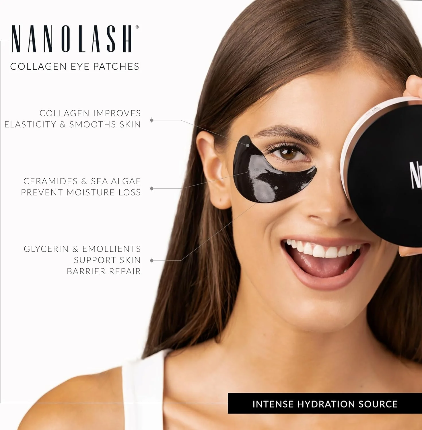 پد زیر چشم کلاژن نانولش 30 جفت - پدهای زیر چشم هیدروژل، پدهای ژلی زیر چشم، پدهای آبرسان زیر چشم، ماسک کلاژن چشم