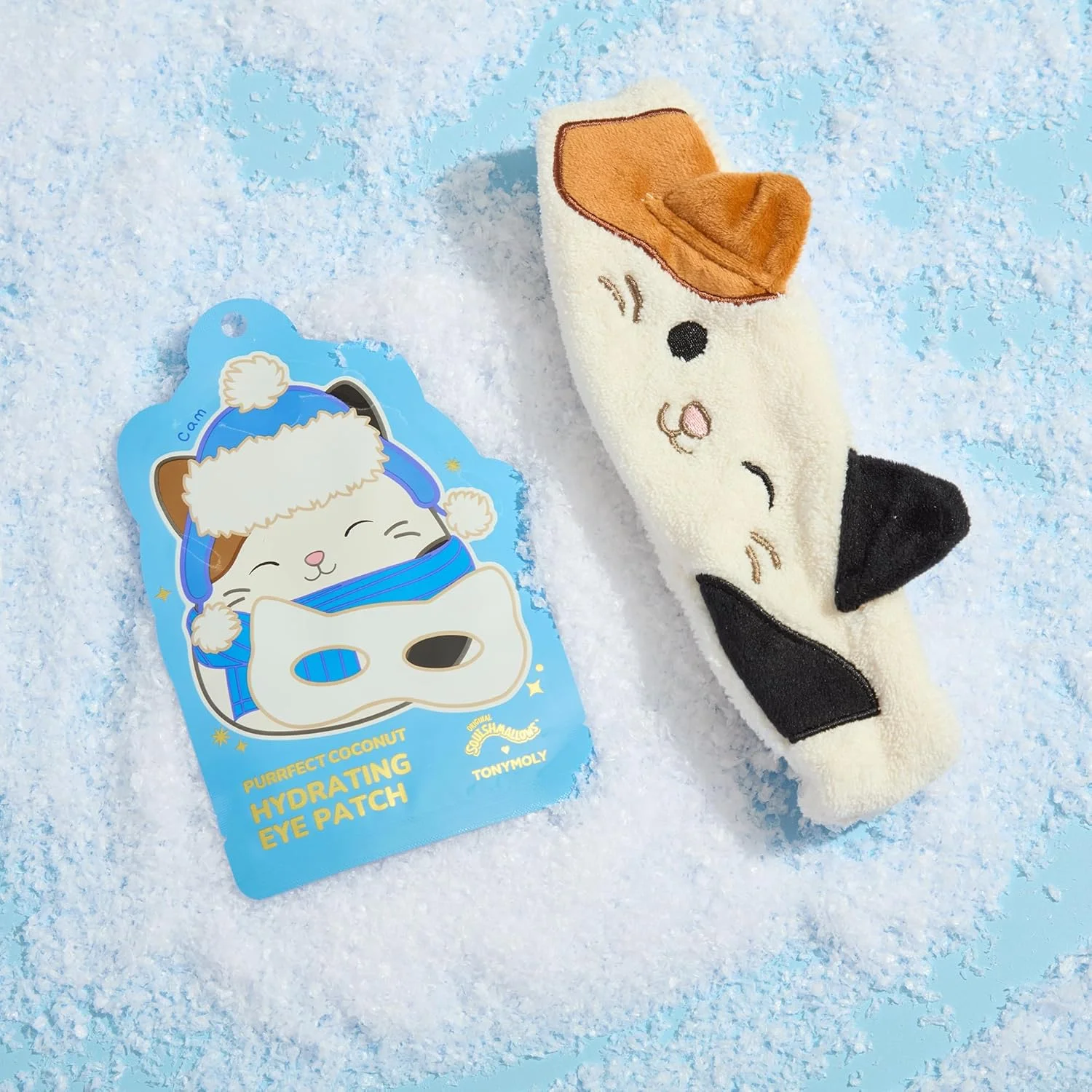 مجموعه ماسک چشم و هدبند روز اسپا تونی‌مولی کم | پچ‌های زیر چشم آبرسان شیر نارگیل + هدبند اسپا نرم