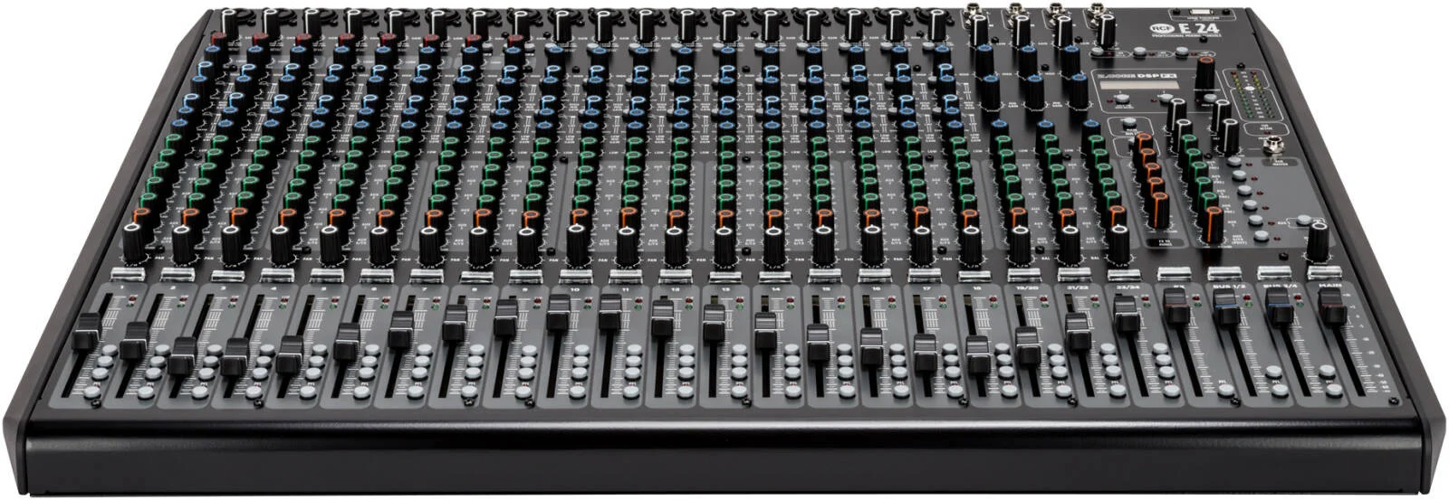 میکسر آنالوگ حرفه ای 24 کانال RCF E 24 با 18 پری امپ میکروفون، اکولایزر نیمه پارامتریک 4 باندی، پردازنده افکت Z.CORE DSP، 8 کمپرسور، رابط صوتی USB، مشکی | E 24 میکسر آنالوگ حرفه ای 24 کانال RCF E 24 با 18 پری امپ میکروفون، اکولایزر نیمه پارامتریک 4 باندی، پردازنده افکت Z.CORE DSP، 8 کمپرسور، رابط صوتی USB، مشکی | E 24