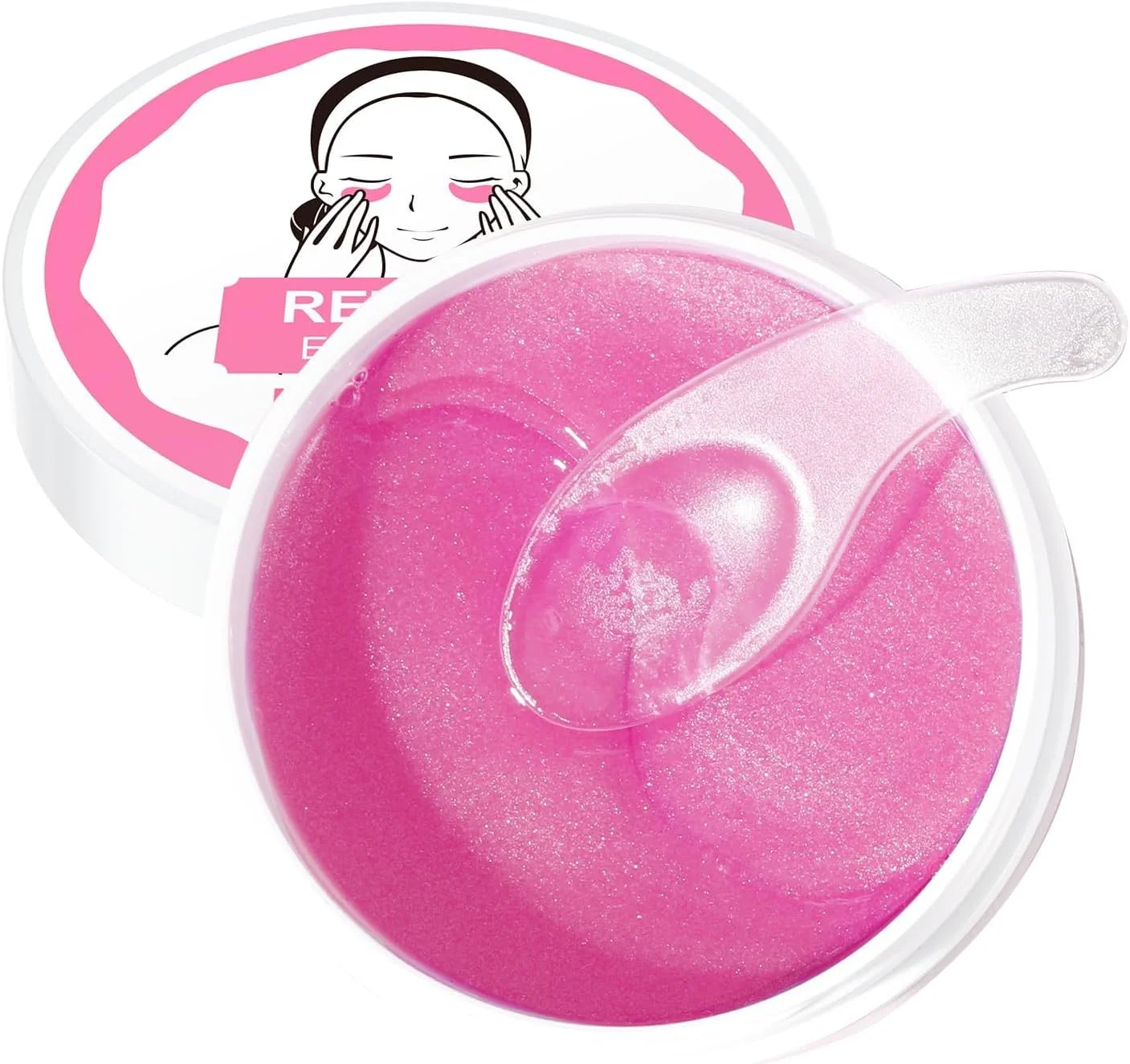 پد زیر چشم برای سیاهی و پف زیر چشم، ماسک زیر چشم کاهش دهنده چین و چروک و تخم مرغی شدن زیر چشم، پدهای مرطوب کننده زیر چشم برای زنان، پد ماسک چشم رتینول - 60 عدد