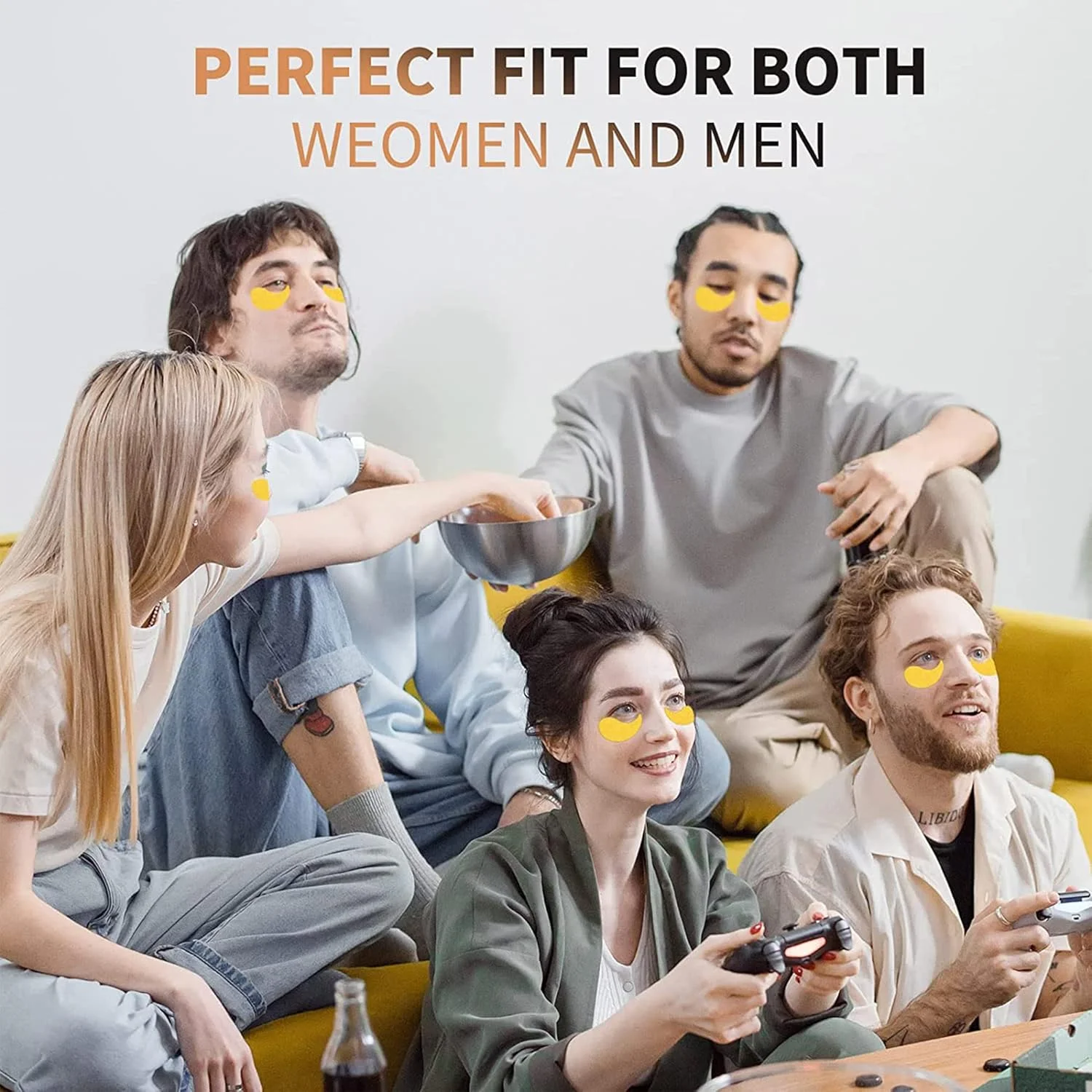 پک سریع 12 عددی ماسک چشم طلایی برای سیاهی و پف زیر چشم 4 عددی، پچ زیر چشم برای درمان پف چشم، پدهای ژلی زیر چشم کلاژن برای درمان کیسه های زیر چشم، ماسک چشم ژلی مراقبت از پوست (طلایی، 12 عدد)