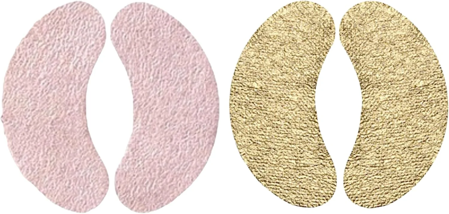 پچ های زیر چشم ورقه طلا رزگلد و طلایی Wander Beauty برای سیاهی و پف زیر چشم - ماسک زیر چشم ضد پف و سفت کننده - ماسک روشن کننده چشم برای کیسه های زیر چشم (2 بسته)