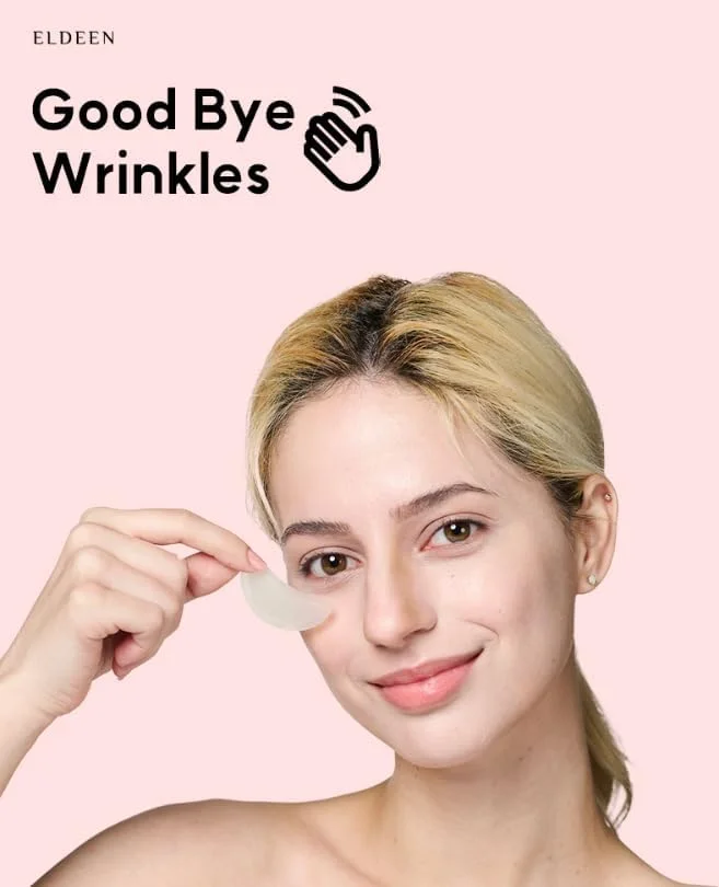 پد چشم ضد چروک Eldeen Good Bye Wrinkles - راه حل نهایی برای پوست شما، کاهش دهنده چروک، شفاف کننده، 1 جفت، بسته های 1، 4 و 8 عددی (بسته 2 عددی، 2 عدد)