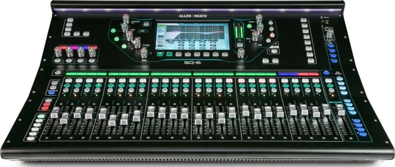 میکسر دیجیتال الن اند هیث SQ-6 با 48 کانال / 36 باس، صفحه لمسی خازنی 7 اینچی، 24+1 فیدر موتوری، FPGA با فرکانس 96 کیلوهرتز، رابط صوتی USB 32 32، 24 پری امپ میکروفون | SQ-6 میکسر دیجیتال الن اند هیث SQ-6 با 48 کانال / 36 باس، صفحه لمسی خازنی 7 اینچی، 24+1 فیدر موتوری، FPGA با فرکانس 96 کیلوهرتز، رابط صوتی USB 32 32، 24 پری امپ میکروفون | SQ-6