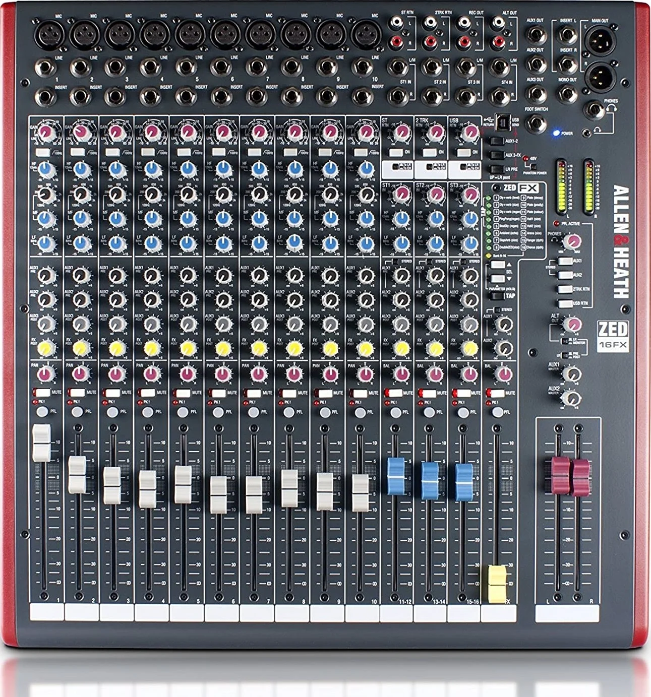 میکسر آنالوگ الن اند هیث ZED-16FX - میکسر زنده 16 کاناله با افکت های داخلی، رابط صوتی USB و پری امپ های ممتاز | ZED16FX میکسر آنالوگ الن اند هیث ZED-16FX - میکسر زنده 16 کاناله با افکت های داخلی، رابط صوتی USB و پری امپ های ممتاز | ZED16FX