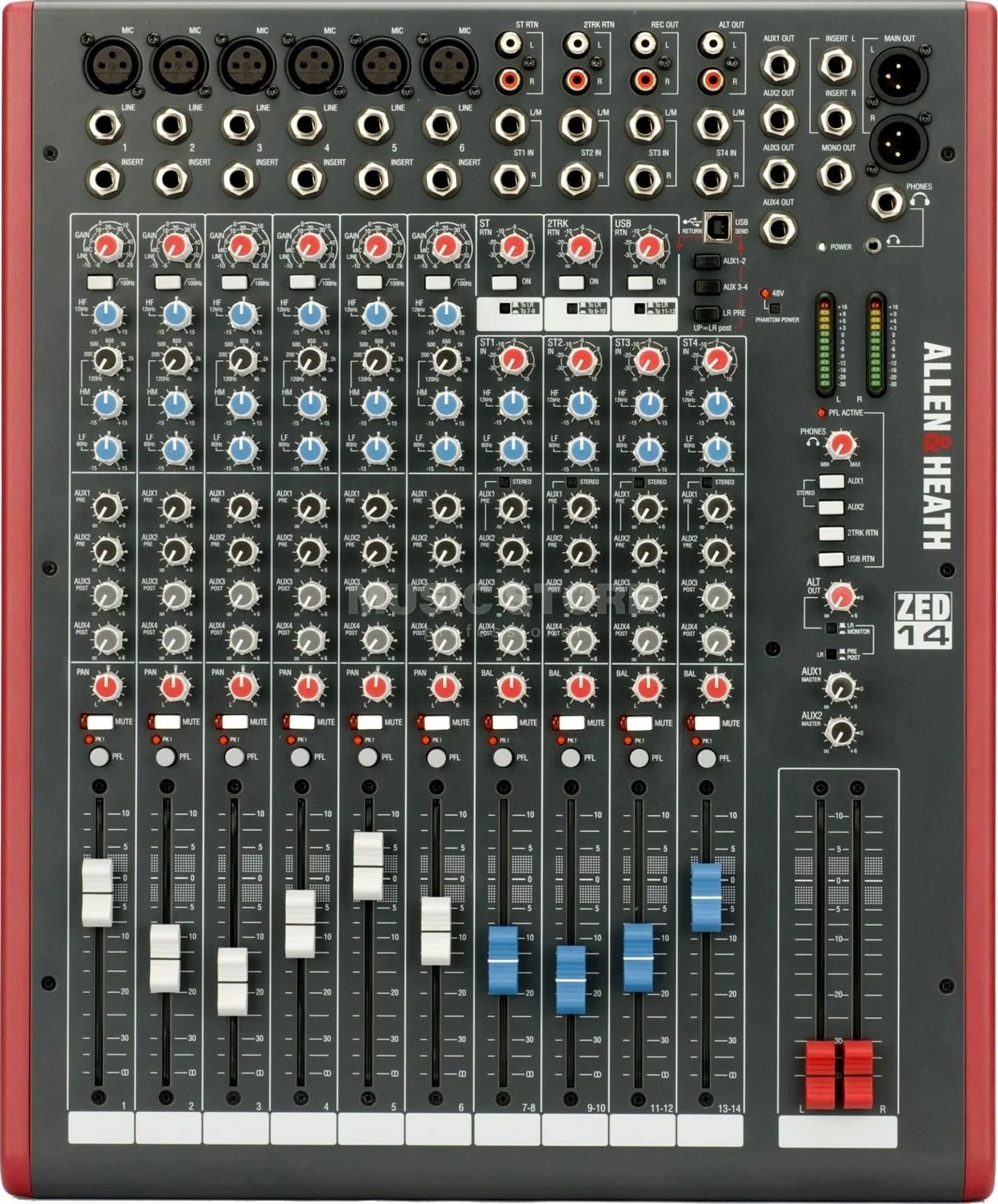 میکسر آنالوگ الن اند هیث ZED-1402 - میکسر زنده جمع و جور 14 کاناله با رابط صوتی USB و پری امپ های DuoPre | ZED1402 میکسر آنالوگ الن اند هیث ZED-1402 - میکسر زنده جمع و جور 14 کاناله با رابط صوتی USB و پری امپ های DuoPre | ZED1402