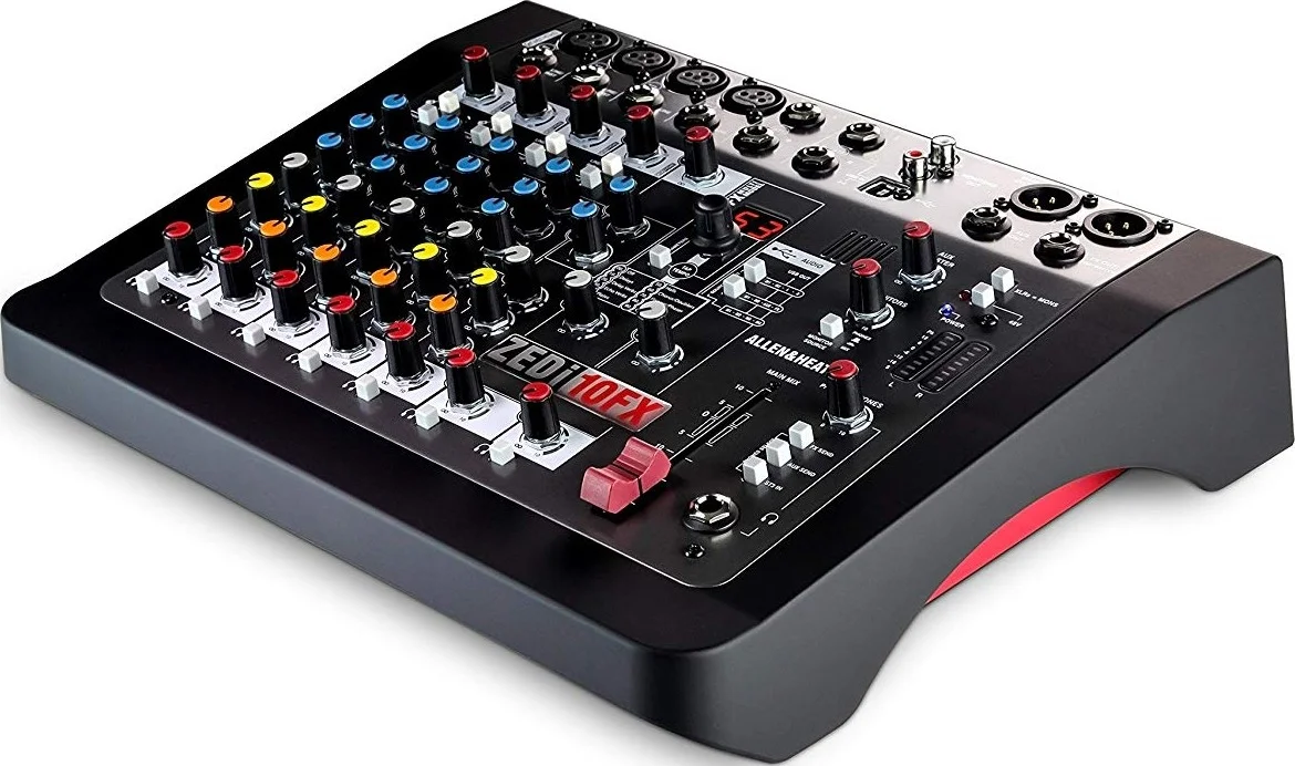 میکسر آنالوگ هیبریدی الن اند هیث ZEDi-10FX - کنسول 10 کاناله زنده و استودیویی با رابط صوتی USB 4x4، FX داخلی و پری امپ های GSPre | ZEDi10FX میکسر آنالوگ هیبریدی الن اند هیث ZEDi-10FX - کنسول 10 کاناله زنده و استودیویی با رابط صوتی USB 4x4، FX داخلی و پری امپ های GSPre | ZEDi10FX