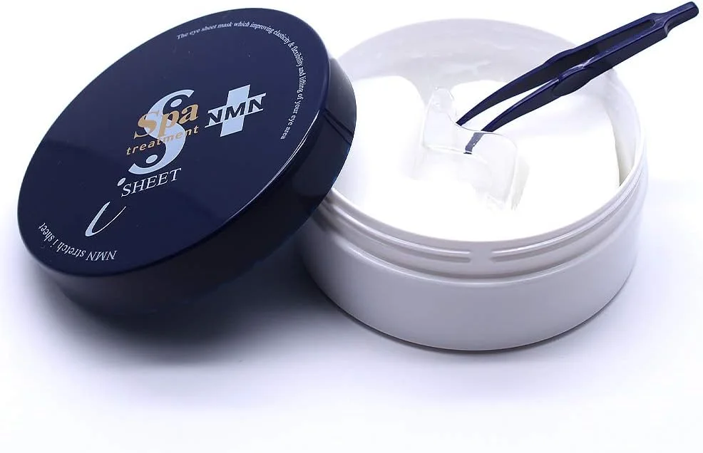 پد زیر چشم NMN Stretch iSheet برای پف و تیرگی دور چشم، ماسک چشم، ماسک های زیر چشم، چروک، پف زیر چشم (60 عدد)