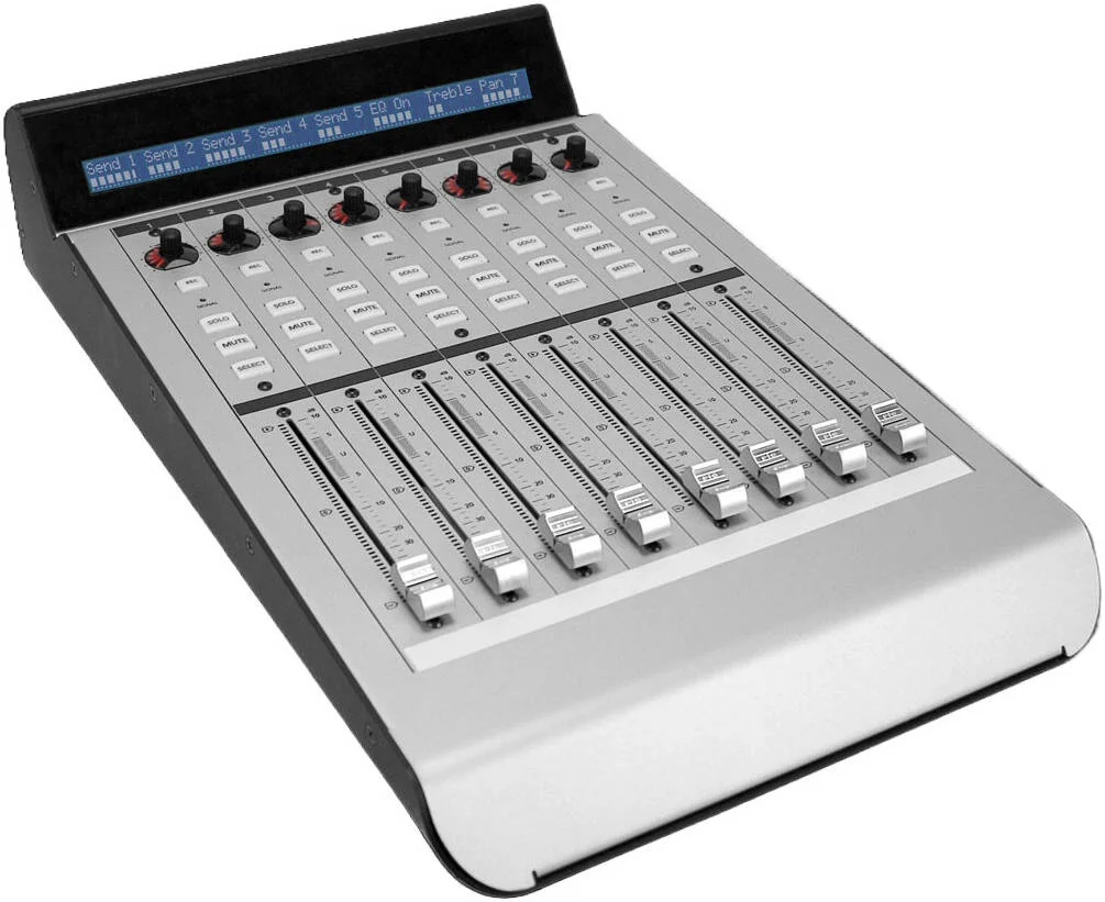 گسترش دهنده سطح کنترل 8 کاناله Mackie، 8 فیدر 100 میلیمتری حساس به لمس، 8 کنترل چرخشی، نوار Scribble LCD با نور پس زمینه، نقره ای | MCU XT PRO گسترش دهنده سطح کنترل 8 کاناله Mackie، 8 فیدر 100 میلیمتری حساس به لمس، 8 کنترل چرخشی، نوار Scribble LCD با نور پس زمینه، نقره ای | MCU XT PRO