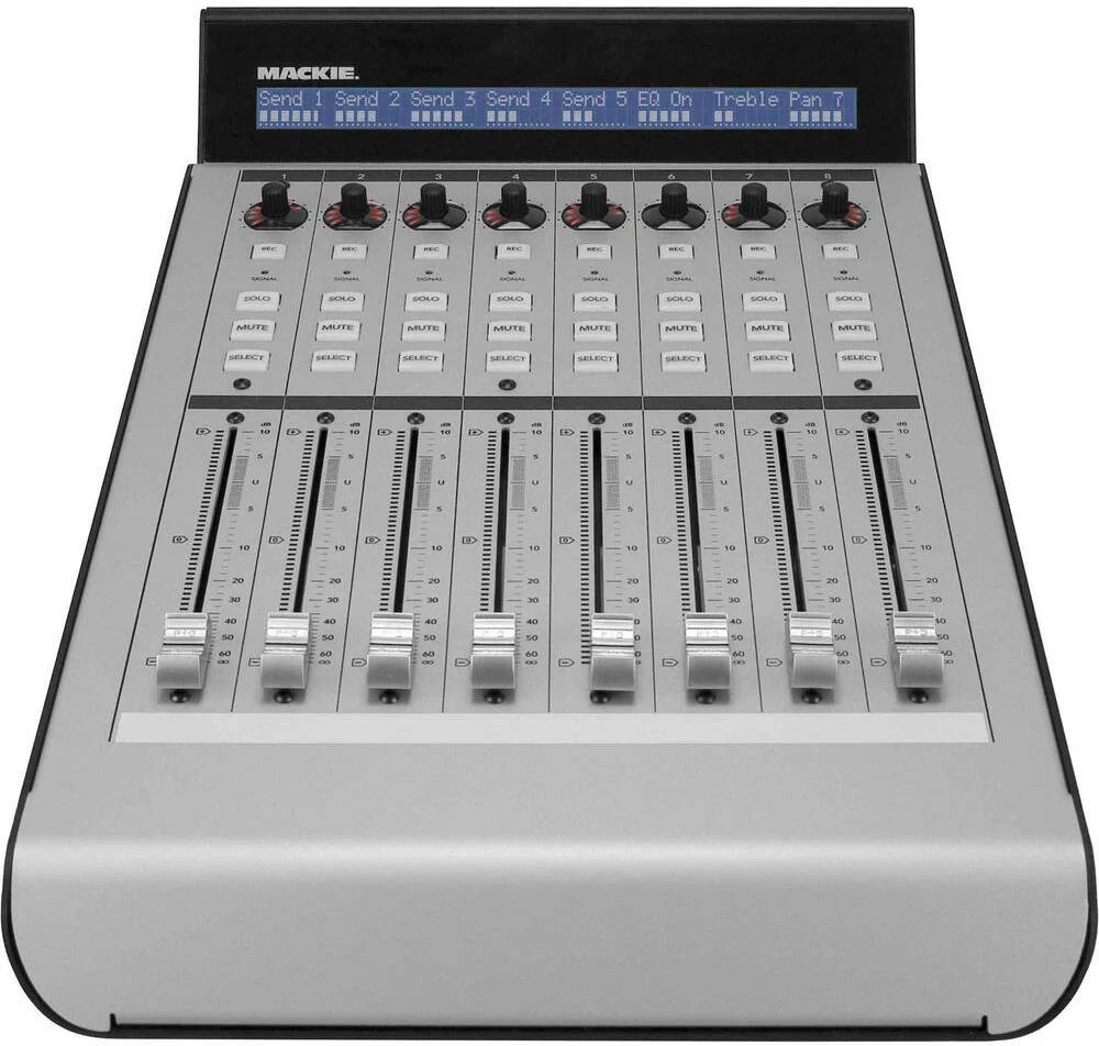 گسترش دهنده سطح کنترل 8 کاناله Mackie، 8 فیدر 100 میلیمتری حساس به لمس، 8 کنترل چرخشی، نوار Scribble LCD با نور پس زمینه، نقره ای | MCU XT PRO گسترش دهنده سطح کنترل 8 کاناله Mackie، 8 فیدر 100 میلیمتری حساس به لمس، 8 کنترل چرخشی، نوار Scribble LCD با نور پس زمینه، نقره ای | MCU XT PRO