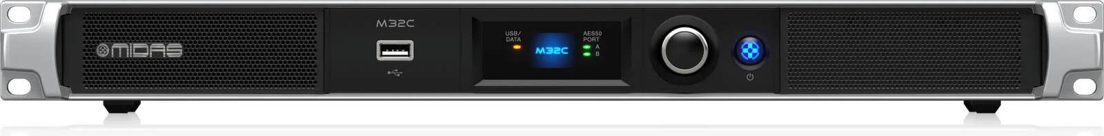 میکسر دیجیتال رکمونت Midas M32C برای کاربردهای نصب شده و صدای زنده با 40 کانال ورودی و 25 باس میکس هم فاز و هم تراز، شبکه AES50، 8 DCA و 6 گروه Mute، مشکی | M32C میکسر دیجیتال رکمونت Midas M32C برای کاربردهای نصب شده و صدای زنده با 40 کانال ورودی و 25 باس میکس هم فاز و هم تراز، شبکه AES50، 8 DCA و 6 گروه Mute، مشکی | M32C