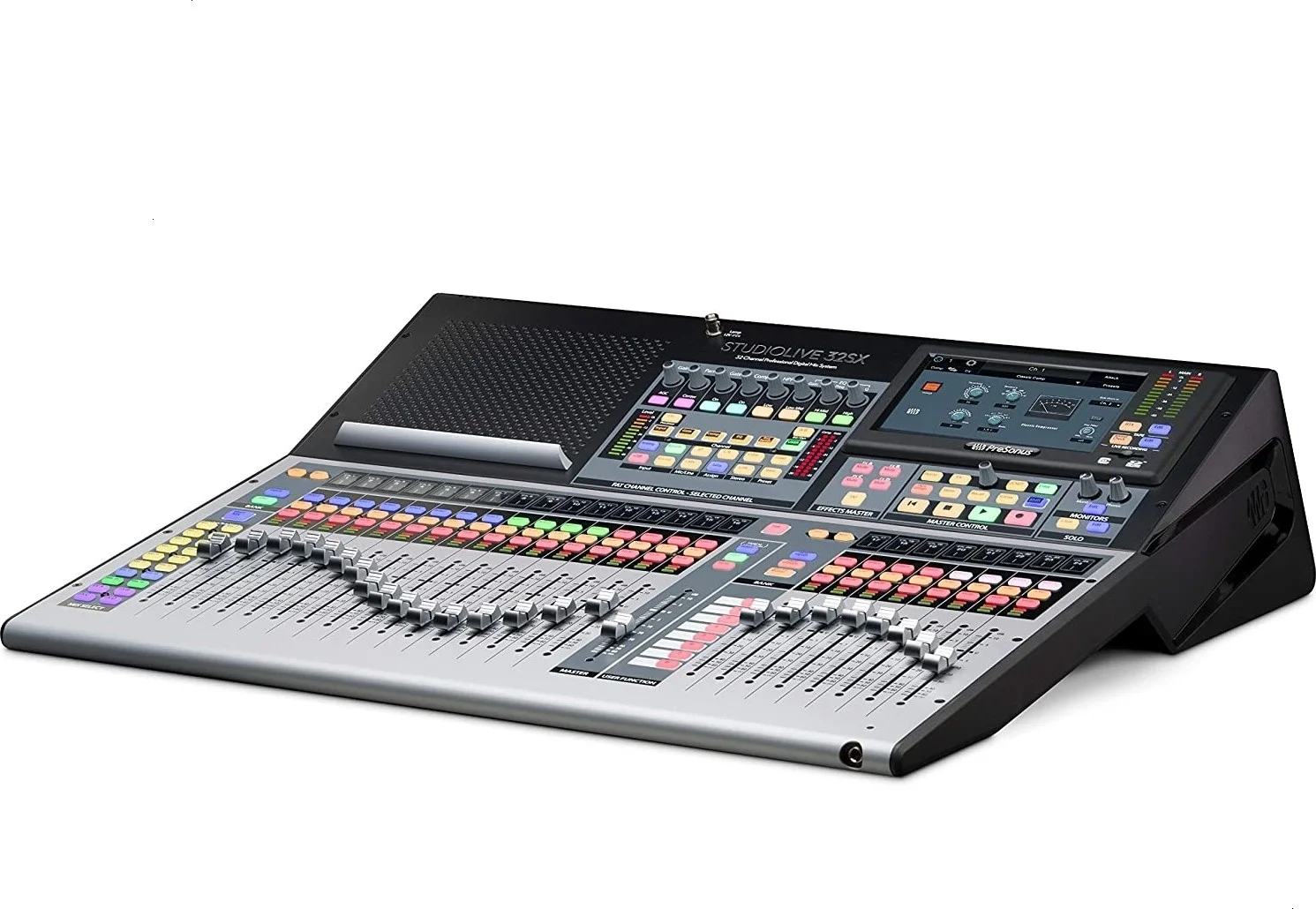 میکسر/ضبط کننده/اینترفیس دیجیتال کامپکت 32 کاناله PreSonus StudioLive 32SX سری III S، دارای 25 فیدر موتورایز لمسی، موتور قدرتمند دو هسته ای FLEX DSP، صفحه نمایش لمسی تمام رنگی | STUDIOLIVE 32SX میکسر/ضبط کننده/اینترفیس دیجیتال کامپکت 32 کاناله PreSonus StudioLive 32SX سری III S، دارای 25 فیدر موتورایز لمسی، موتور قدرتمند دو هسته ای FLEX DSP، صفحه نمایش لمسی تمام رنگی | STUDIOLIVE 32SX