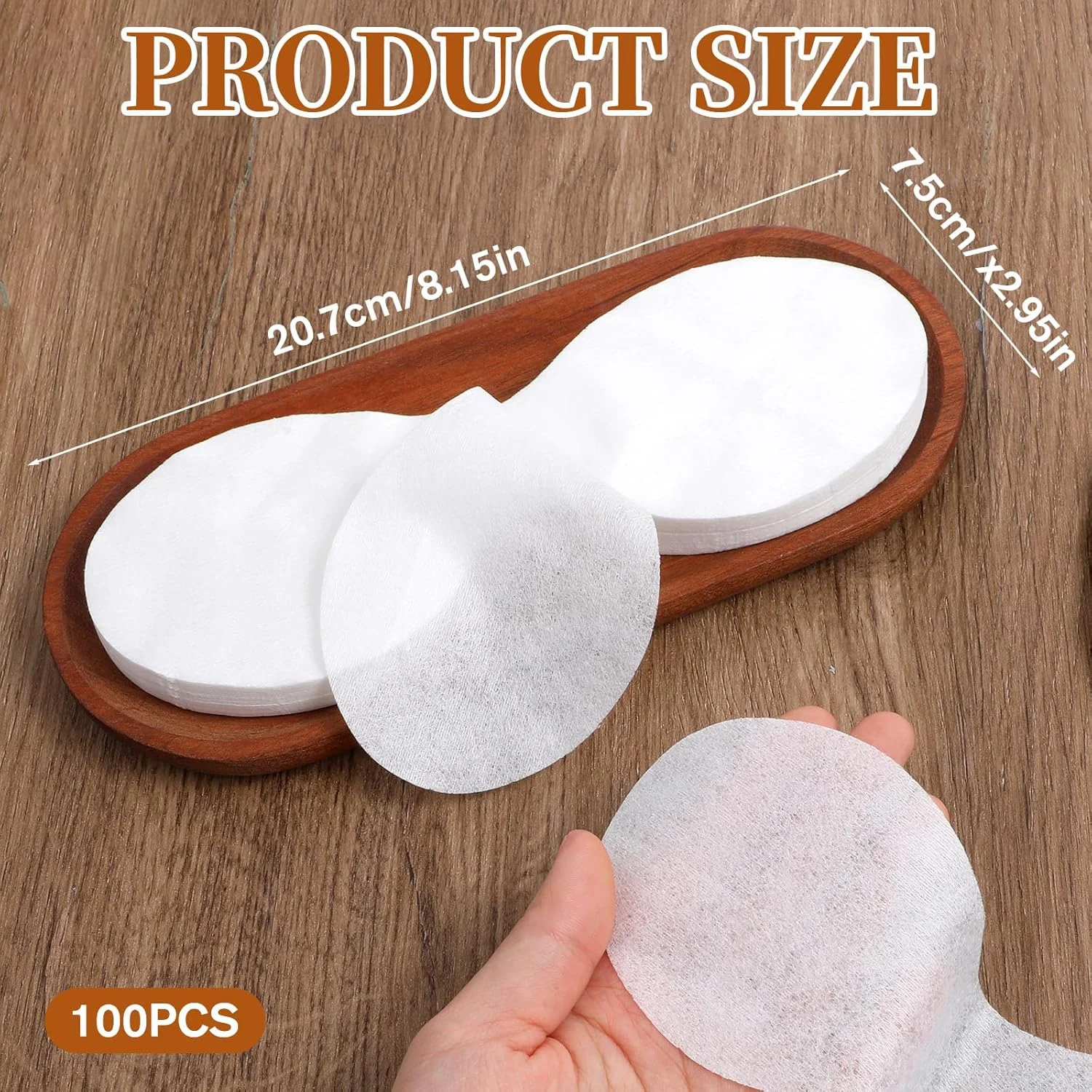 ۱۰۰ عدد پد یکبار مصرف غیر بافته شده برای مراقبت از چشم، ماسک کاغذی پنبه ای چشم، ورق های زیبایی ماسک چشم شفاف DIY برای حفظ رطوبت و زیبایی پوست