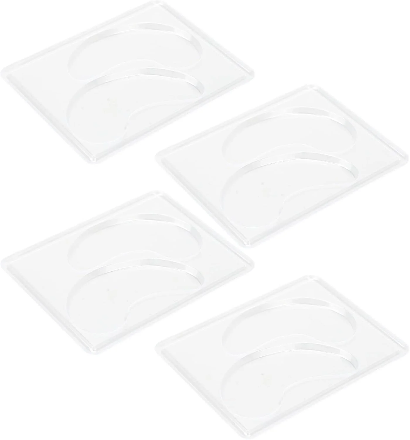 قالب چشم شفاف DIY برای ساخت پد چشم ایمن، سینی قالب پد قابل استفاده مجدد برای صورت DIY، 12 عدد قالب برای محصولات مراقبت بهداشتی
