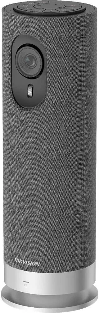 دوربین کنفرانس قابل حمل هایک ویژن UVC-X12، 2 مگاپیکسل CMOS (WDR)، رزولوشن 1920 1080، دارای 4 میکروفون داخلی، رابط USB Type-C، ظرفیت باتری 2450 میلی آمپر ساعت، خاکستری | DS-UVC-X12