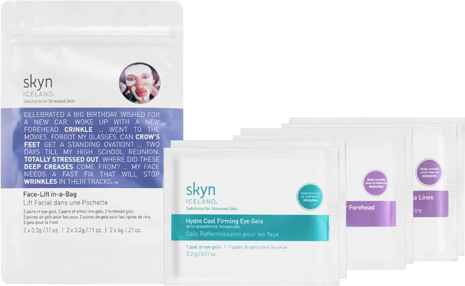 کیف لیفت صورت اسکین آیسلند: ماسک های ضروری برای چشم، پیشانی و خطوط خنده