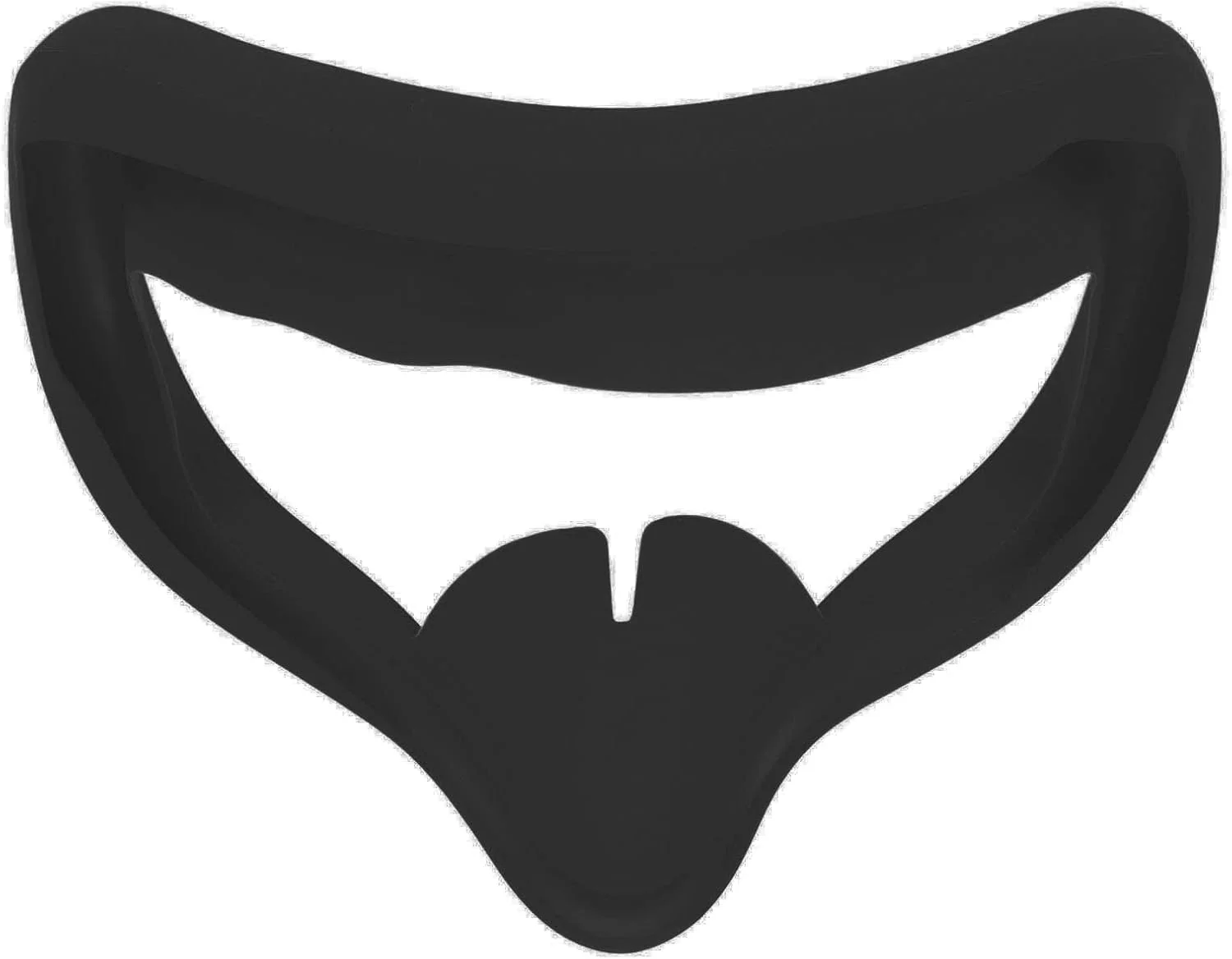 پد پوشش صورت سیلیکونی واقعیت مجازی، ماسک چشم سیلیکونی عینک واقعیت مجازی، پوشش محافظ ضد عرق و تنفسی برای هدست گیمینگ 2 (مشکی)