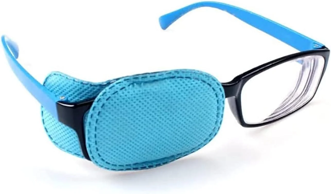 ویویل 12 عدد پد چشمی درمان آمبلیوپی برای عینک کودکان، ماسک چشم برای درمان تنبلی چشم، آمبلیوپی و استرابیسم در کودکان