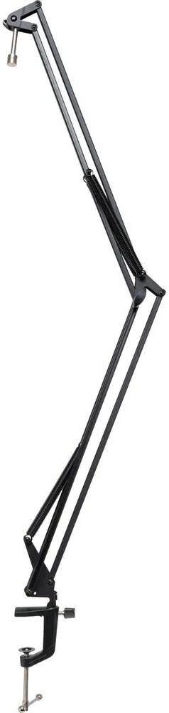 بازوی نگهدارنده میکروفون رومیزی Mackie DB-100، میکروفون خود را روی میز نصب کنید، ساختار فولادی مستحکم، نیاز به پایه میکروفون را از بین می برد، تسمه های قلاب و حلقه برای مدیریت کابل ها، مشکی | DB100