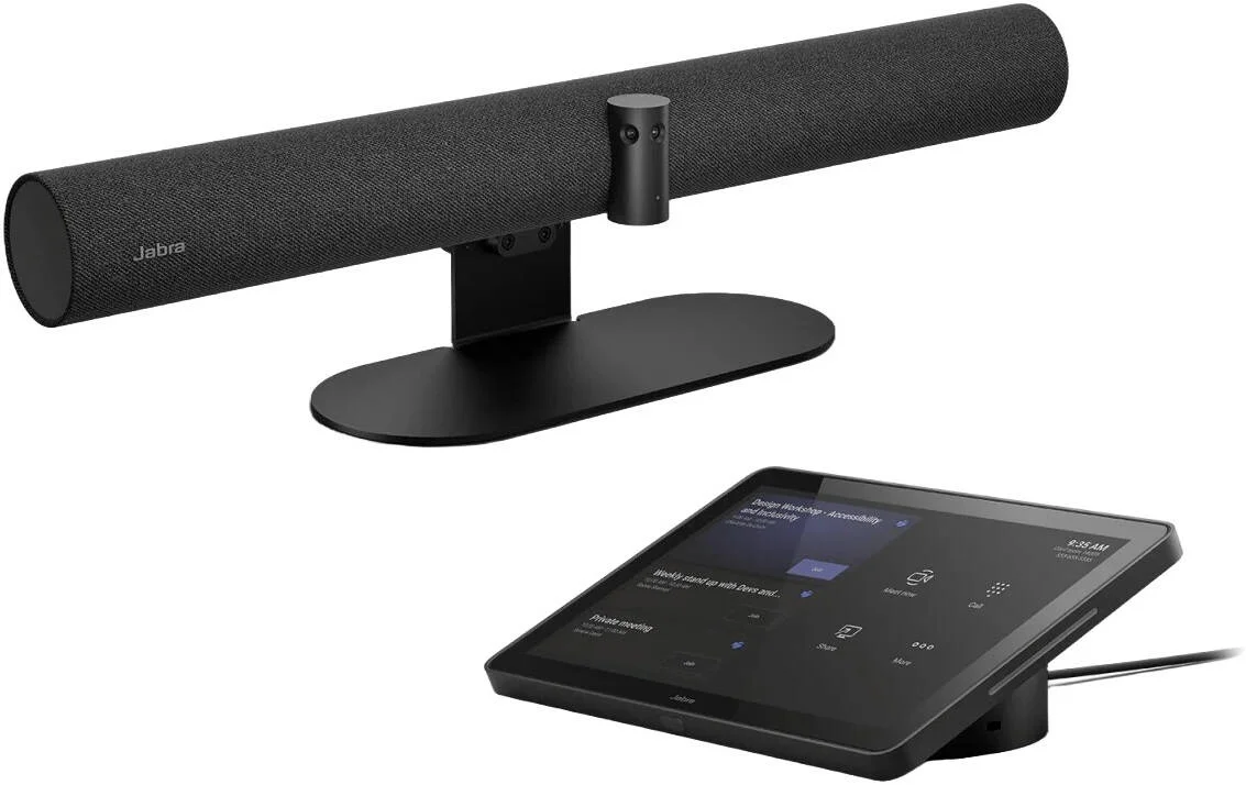 سیستم کنفرانس ویدیویی Jabra PanaCast 50 MS، دوربین 180 درجه با 3 سنسور 13 مگاپیکسلی، سنسور حرکتی PIR، بلوتوث 5.1، فرکانس 80 هرتز تا 20 کیلوهرتز، اتصال با یک لمس، EMEA USB-C، مشکی | 8501-237