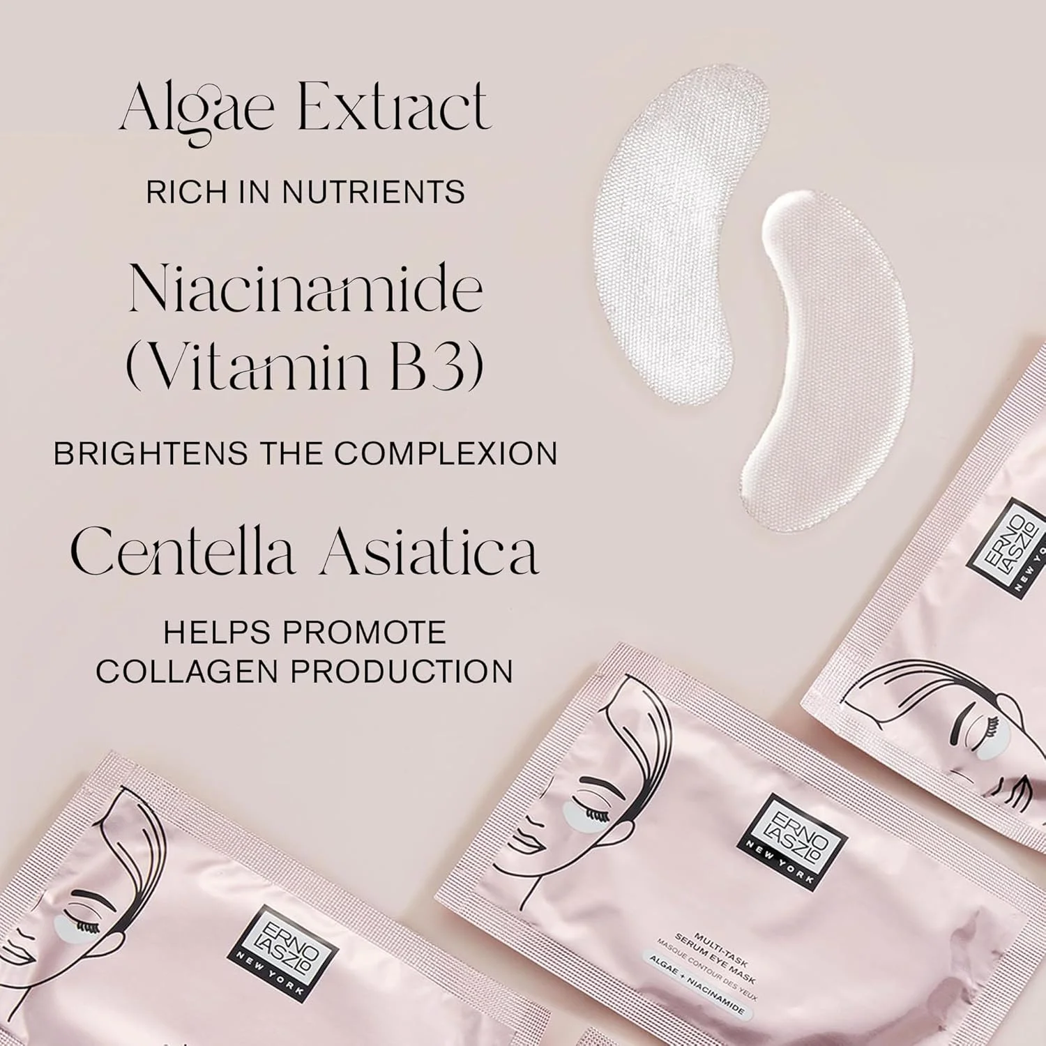 ماسک دور چشم سرمی چند منظوره ارنو لازلو، آبرسان و مغذی، پف، خطوط ریز و تیرگی زیر چشم را بهبود می بخشد، مجموعه 6 عددی، 4.5 میلی لیتر