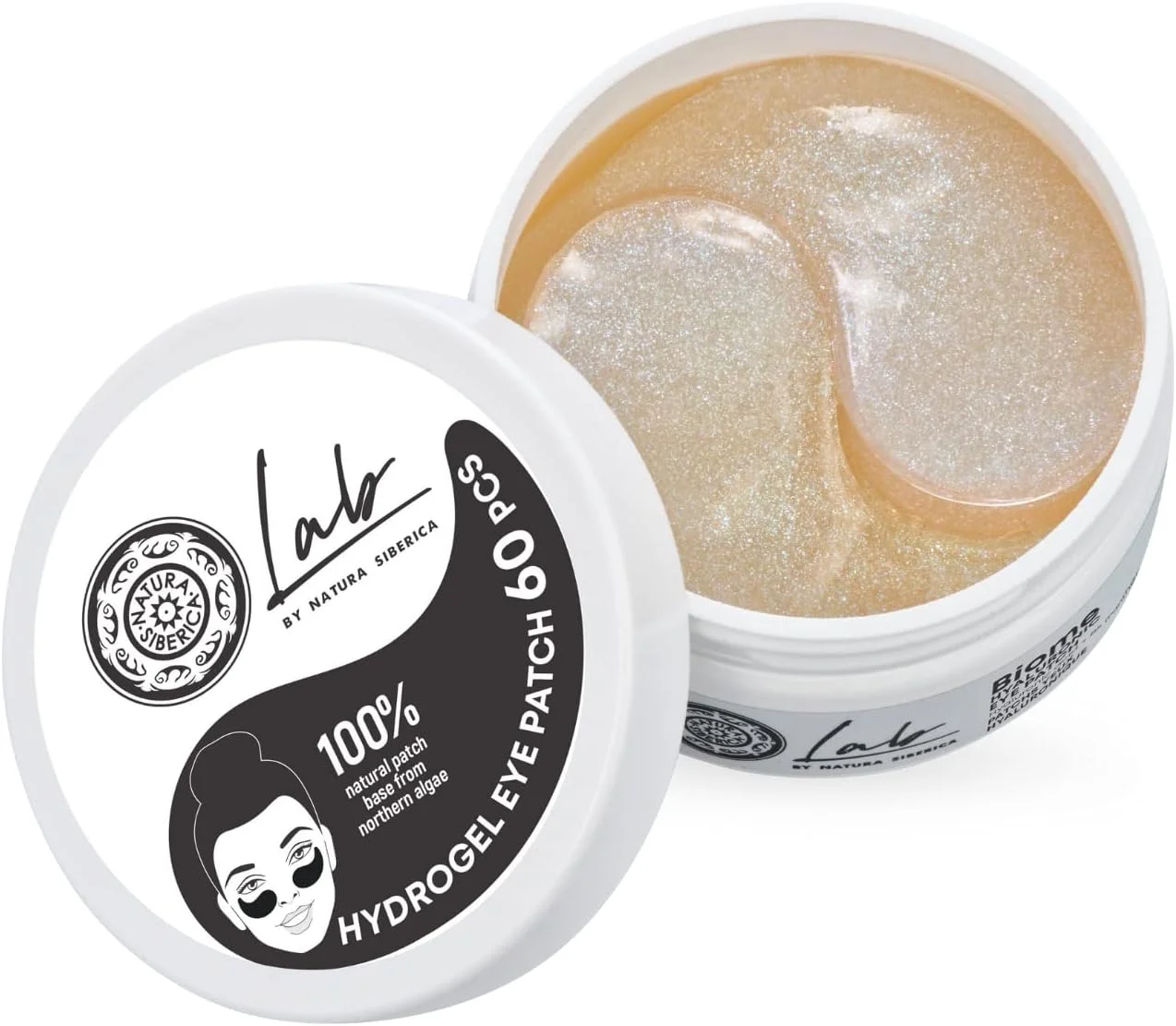 پچ دور چشم هیالورونیک اسید Lab by NS. Biome، آبرسان قوی و ضد خستگی، حاوی عصاره تخمیری توت، بسته 60 عددی