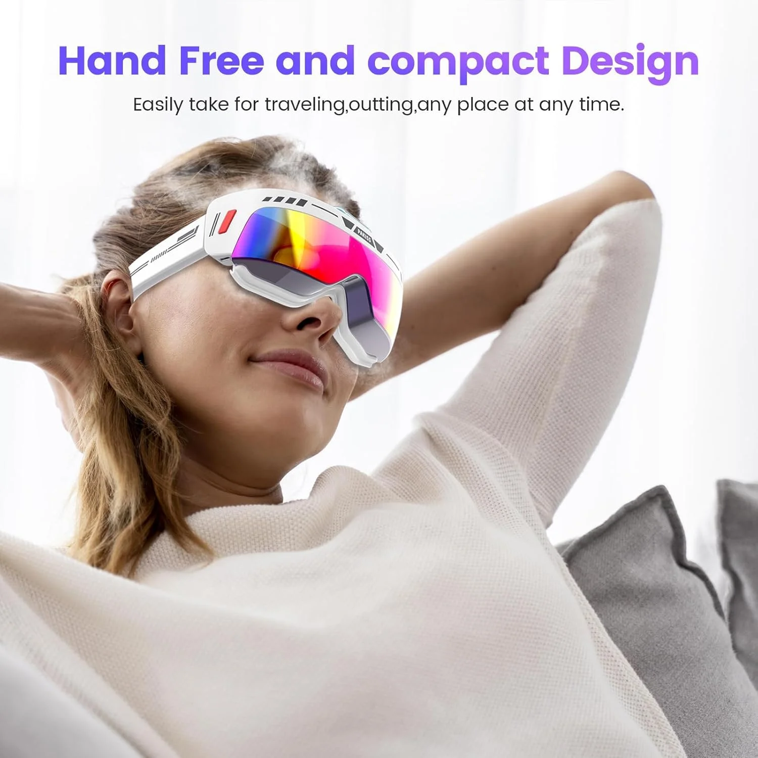 ماسک بخار چشم و اسپا چشم KASTWAVE، اسپری نانو قابل حمل چشم، کاهش و رفع خستگی و خشکی چشم، بهبود خواب، هدیه ایده آل برای آقایان/بانوان