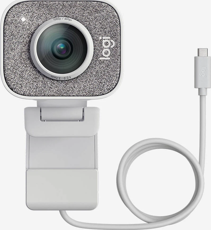 وب‌کم استریمینگ Logitech Creators StreamCam، کیفیت تصویر 1080P HD / 60Fps، با USB-C، برای استریم و تولید محتوا، سفید | 960-001289 - 960-001297