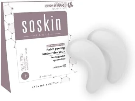 پد لایه بردار دور چشم ساسکین | ماسک احیا کننده برای حلقه های تیره | مرطوب کننده و مغذی عمیق پوست اطراف چشم | 8 میلی لیتر، بسته 3 جفتی