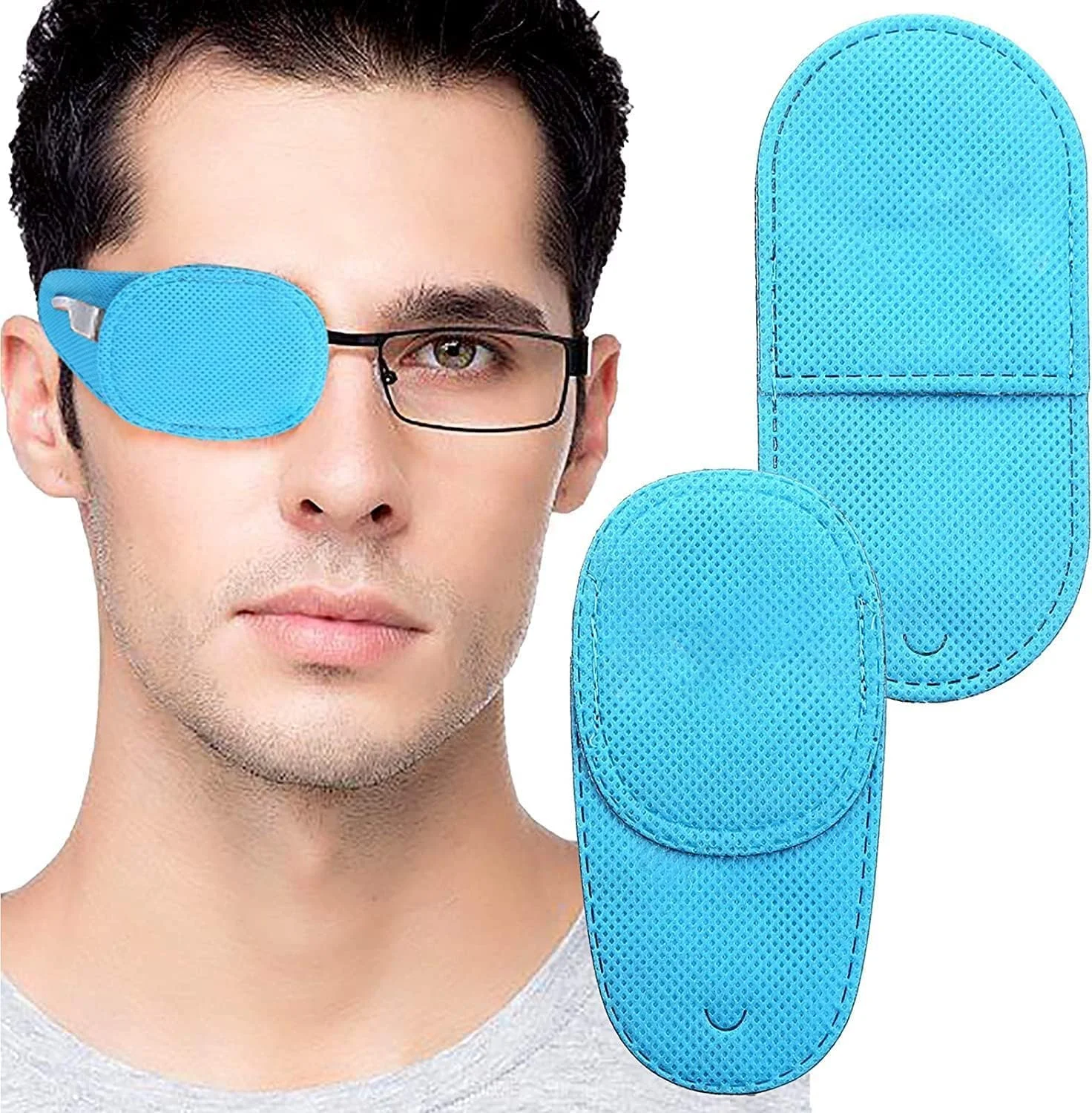 ۱۲ عدد پد چشم برای بزرگسالان و کودکان، پد چشم برای عینک، نرم و قابل تنفس، سبک و حمل آسان، استفاده آسان، برای آمبلیوپی و استرابیسم، برای چشم چپ یا راست، آبی (آبی) ۱۲ عدد پد چشم برای بزرگسالان و کودکان، پد چشم برای عینک، نرم و قابل تنفس، سبک و حمل آسان، استفاده آسان، برای آمبلیوپی و استرابیسم، برای چشم چپ یا راست، آبی (آبی)