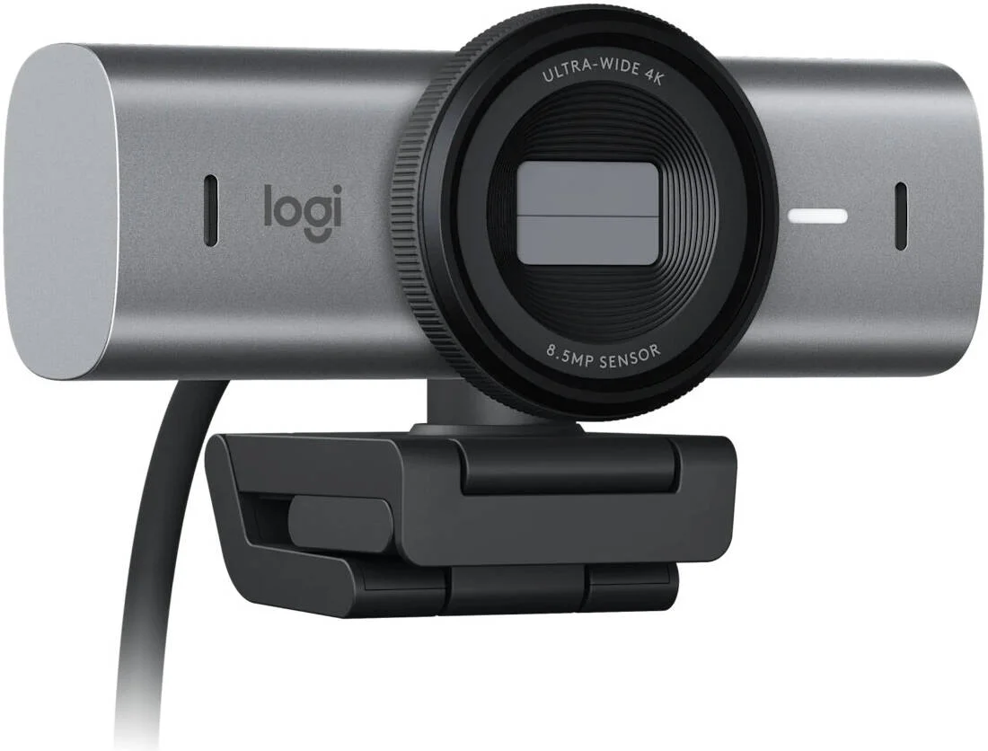 وب‌کم لاجیتک MX Brio 4K Ultra HD برای همکاری و استریم، نوع فوکوس خودکار پیشرفته، سنسور تصویر 8.5 مگاپیکسلی Sony STARVIS، لنز شیشه‌ای، میکروفون دوگانه با فناوری Beamforming، زوم دیجیتال 4 برابر، گرافیت | 960-001559