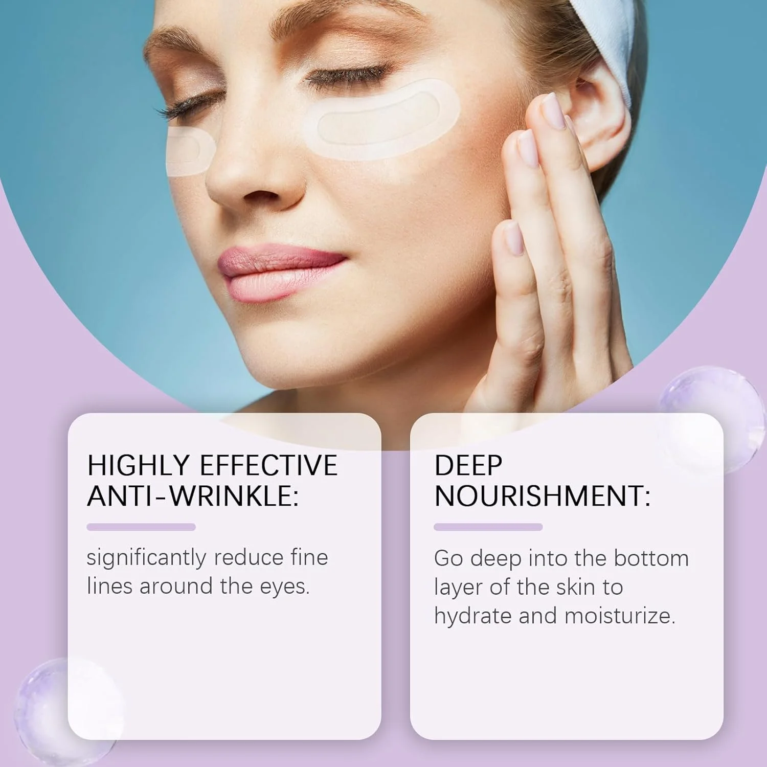 ۳ جفت پد زیر چشم، پدهای سوزنی ریز برای سیاهی و پف زیر چشم، ماسک چشم آبرسان ملایم، مراقبت تسکین دهنده پوست برای انواع پوست ۳ جفت پد زیر چشم، پدهای سوزنی ریز برای سیاهی و پف زیر چشم، ماسک چشم آبرسان ملایم، مراقبت تسکین دهنده پوست برای انواع پوست