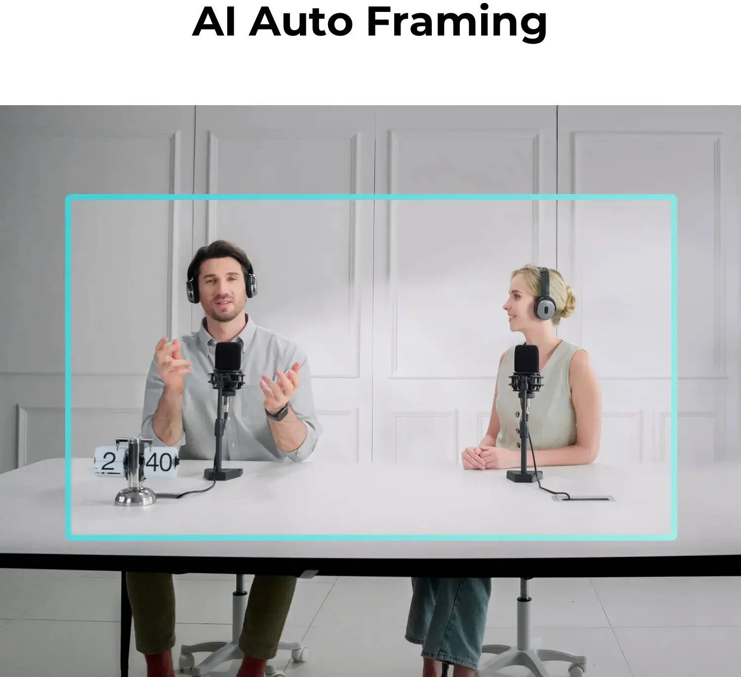 وب‌کم OBSBOT Meet 2، رزولوشن 4K@30fps/1080P@60fps، سنسور CMOS 1/2 اینچی، میکروفون دوگانه اومنی‌دیرکشنال، کاهش نویز، فوکوس خودکار سریع و فریم‌بندی خودکار هوش مصنوعی، کنترل با حرکت، USB Type-C، سبز شفق قطبی | MEET-2