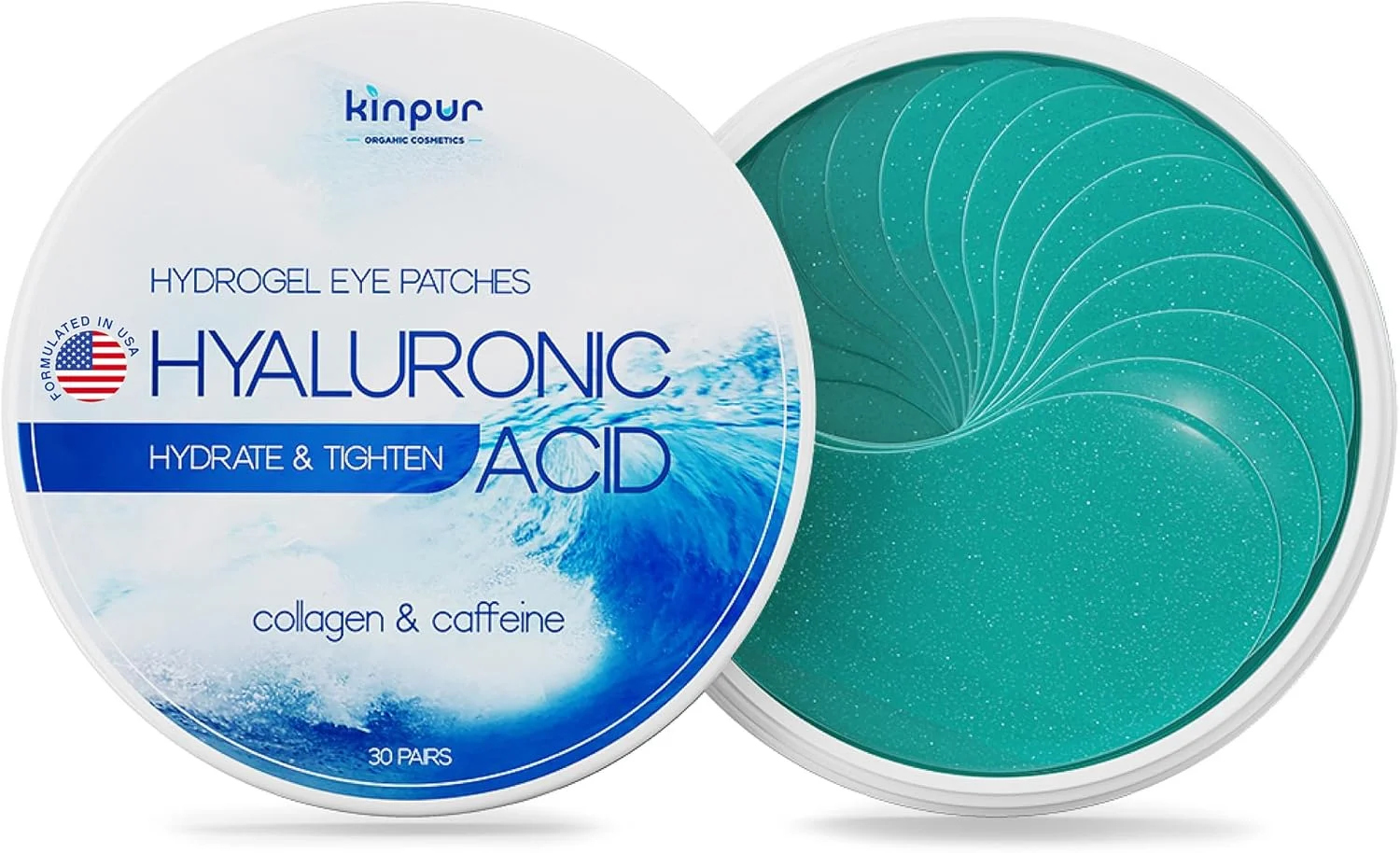پد زیر چشم ضد چروک برای پف زیر چشم - اسید هیالورونیک و کلاژن - ماسک زیر چشم برای سیاهی دور چشم، خطوط ریز - مرطوب کننده عمیق پوست - 30 جفت، کیفیت آمریکایی