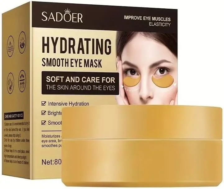 ماسک دور چشم جعبه ای 80 گرمی 60 پچ 30 جفت، محصولات مراقبت از چشم آبرسان و مرطوب کننده