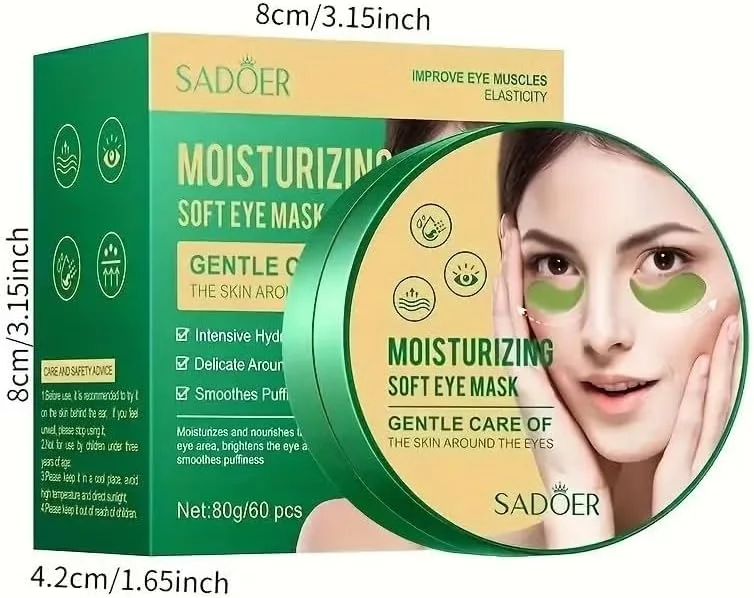 ماسک دور چشم جعبه ای 80 گرمی 60 پچ 30 جفت، محصولات مراقبت از چشم آبرسان و مرطوب کننده ماسک دور چشم جعبه ای 80 گرمی 60 پچ 30 جفت، محصولات مراقبت از چشم آبرسان و مرطوب کننده